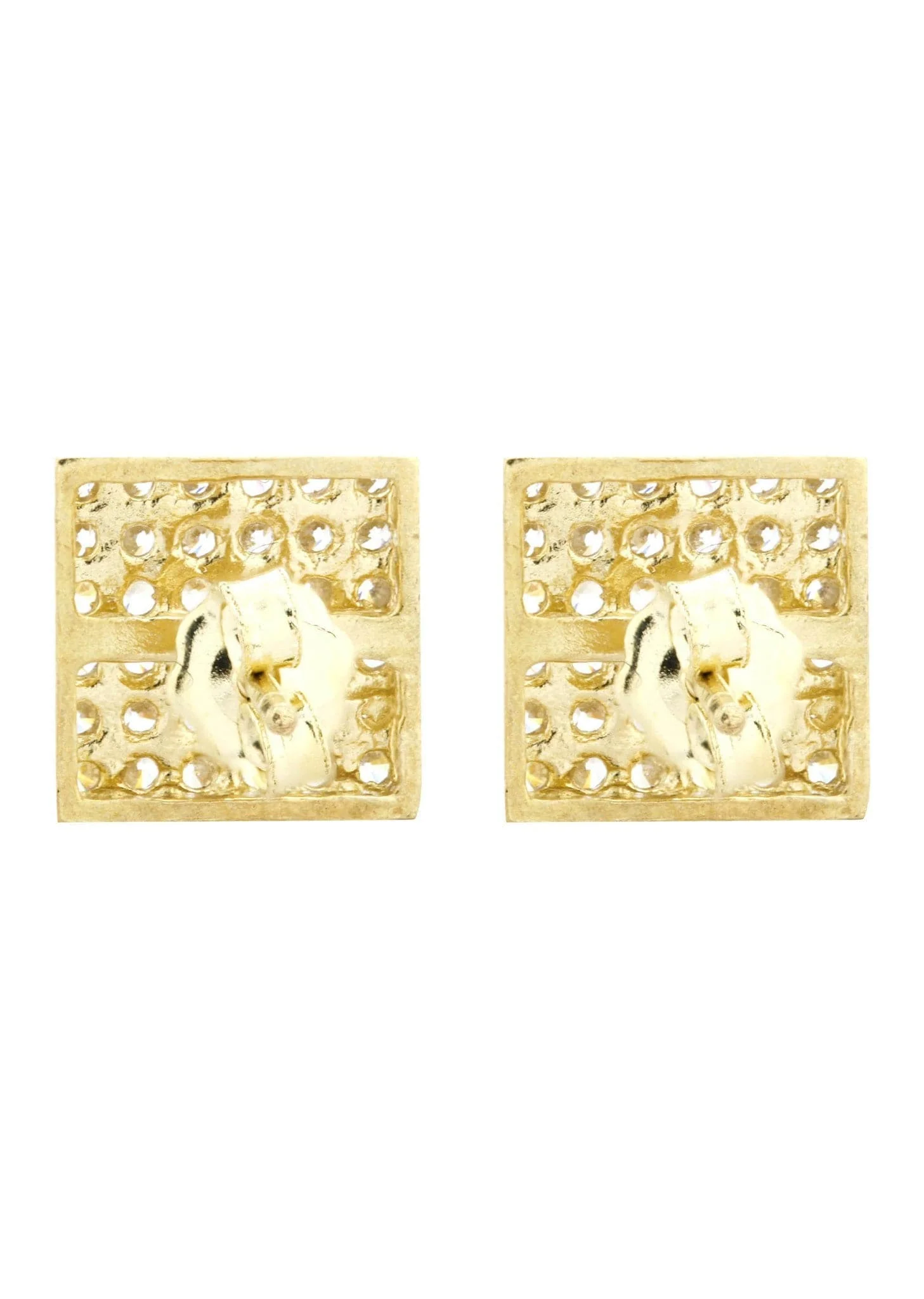 Cz 10K Yellow Gold Studs | Appx. Diameter 0.1 Inches - Image 2