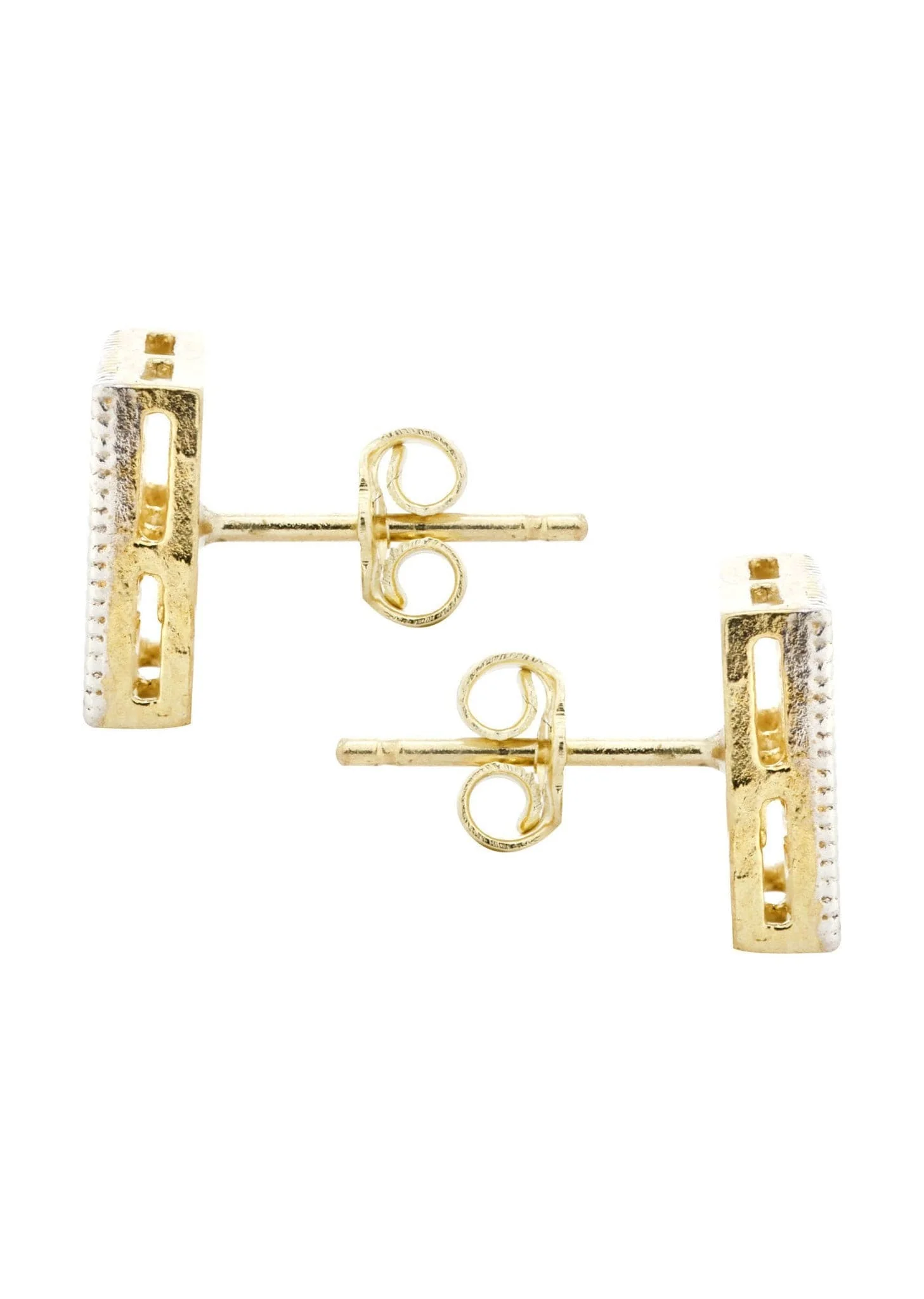 Cz 10K Yellow Gold Studs | Appx. Diameter 0.1 Inches - Image 3