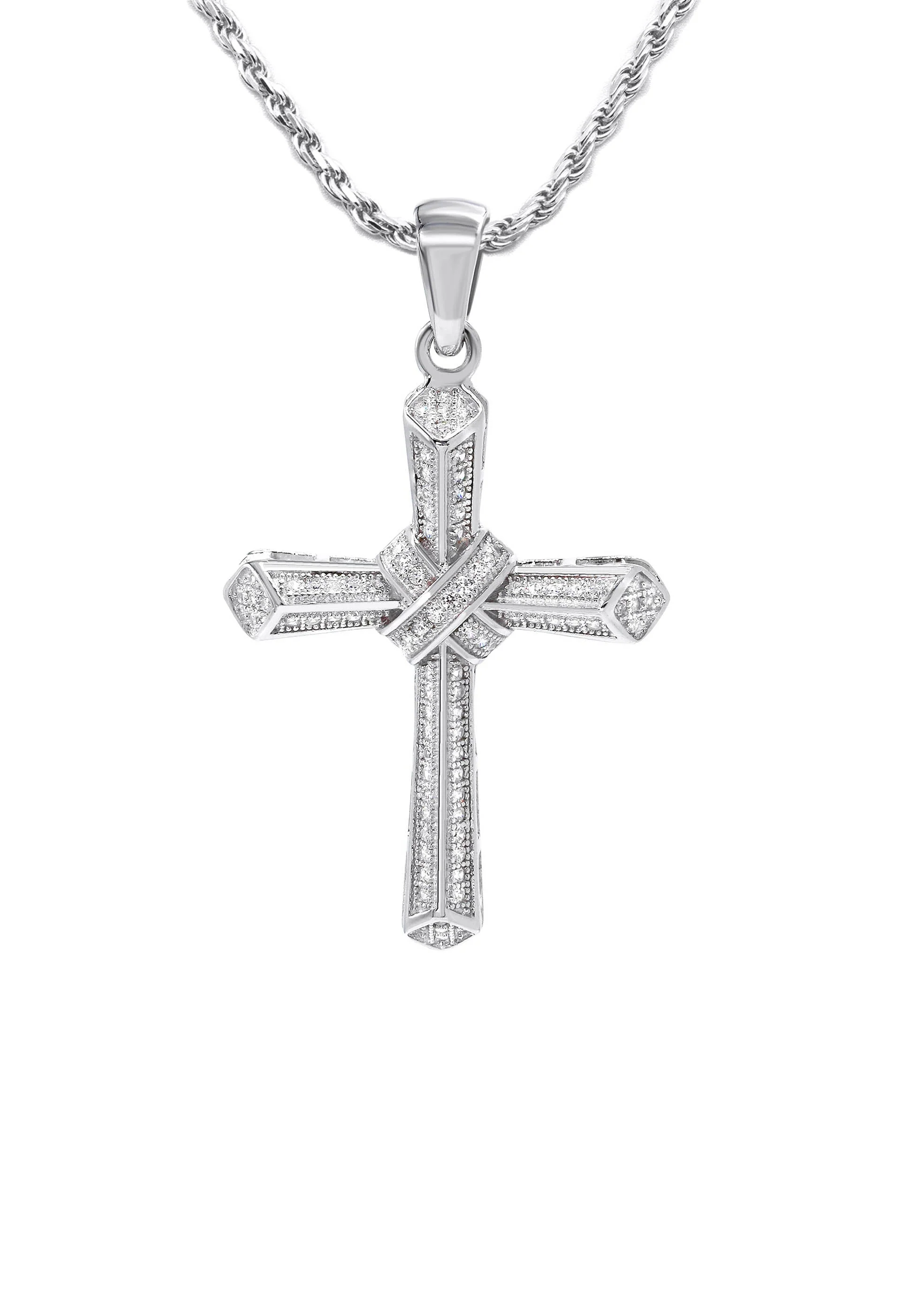 Silver Cross Necklace | 17 Grams - Image 2