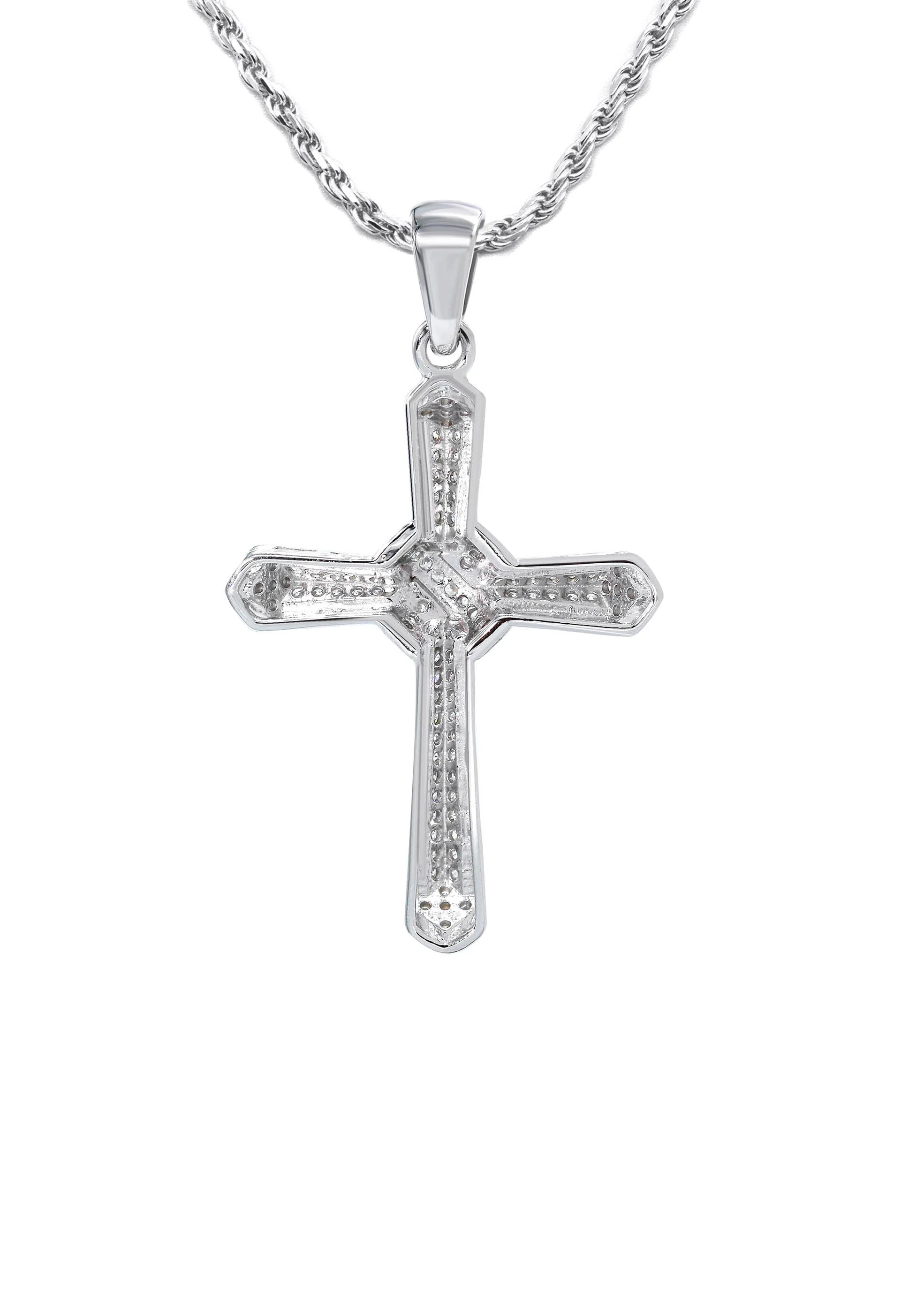 Silver Cross Necklace | 17 Grams - Image 3