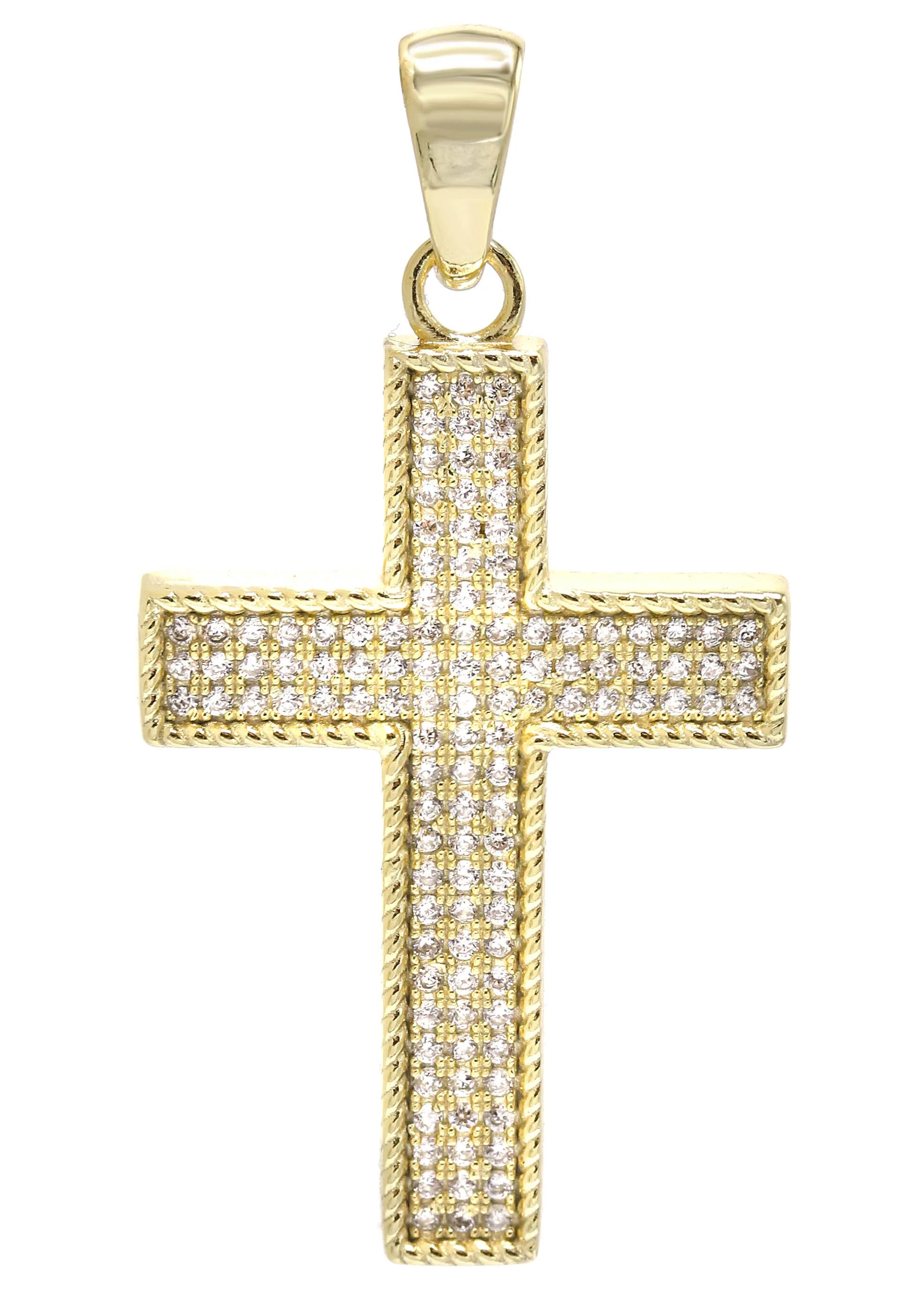 Silver Pendant - Gold Cross Pendant | Appx 5 Grams