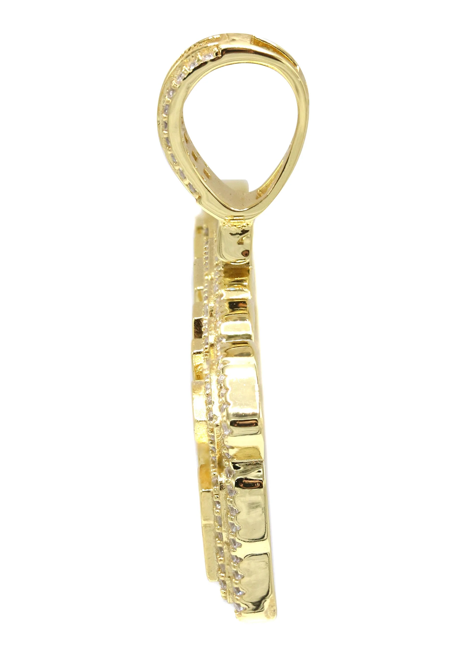Silver Pendant - Gold KING Pendant | Appx 14 Grams - Image 3