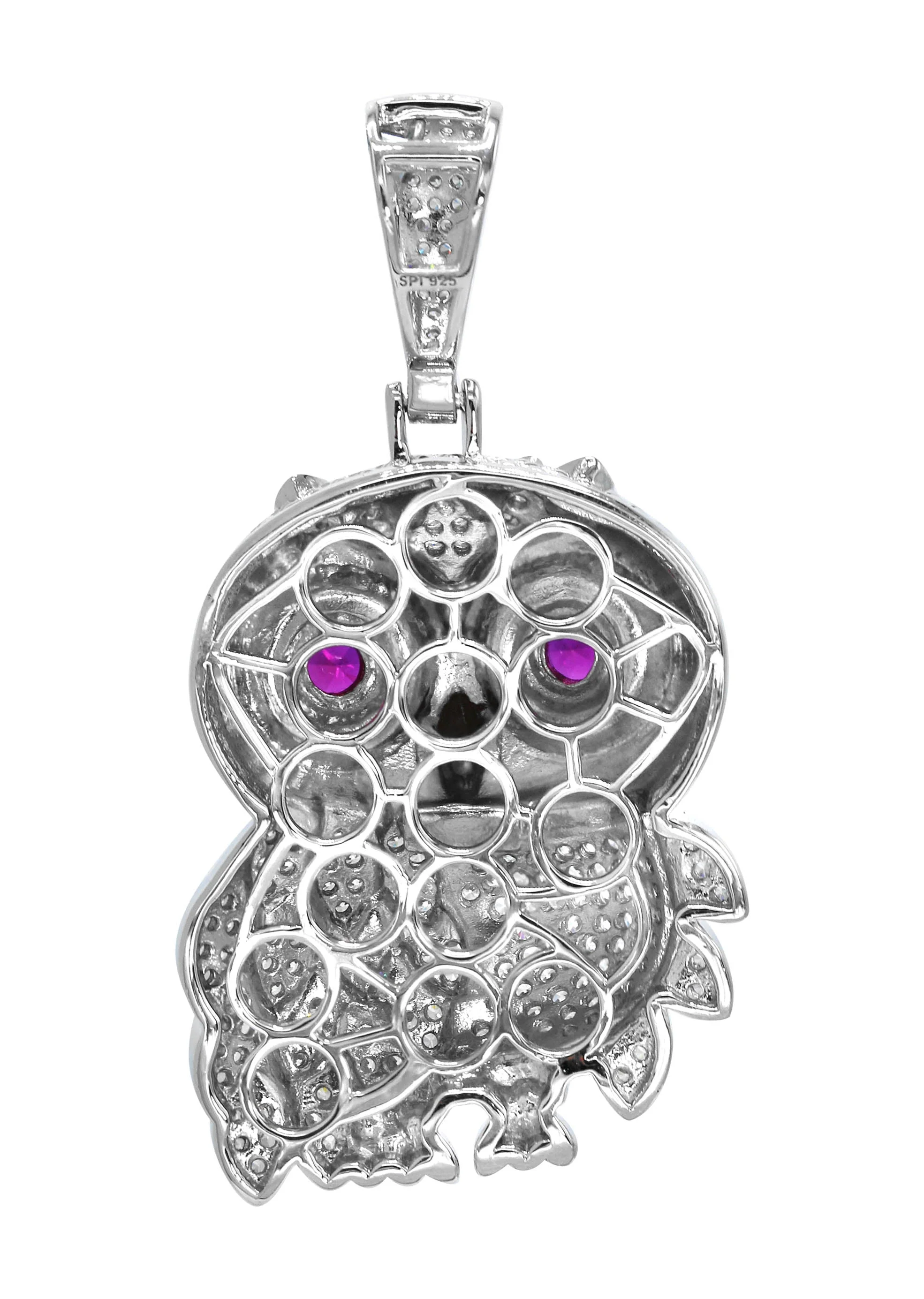 Silver Pendant - Silver Owl Pendant | Appx 6.7 Grams - Image 3
