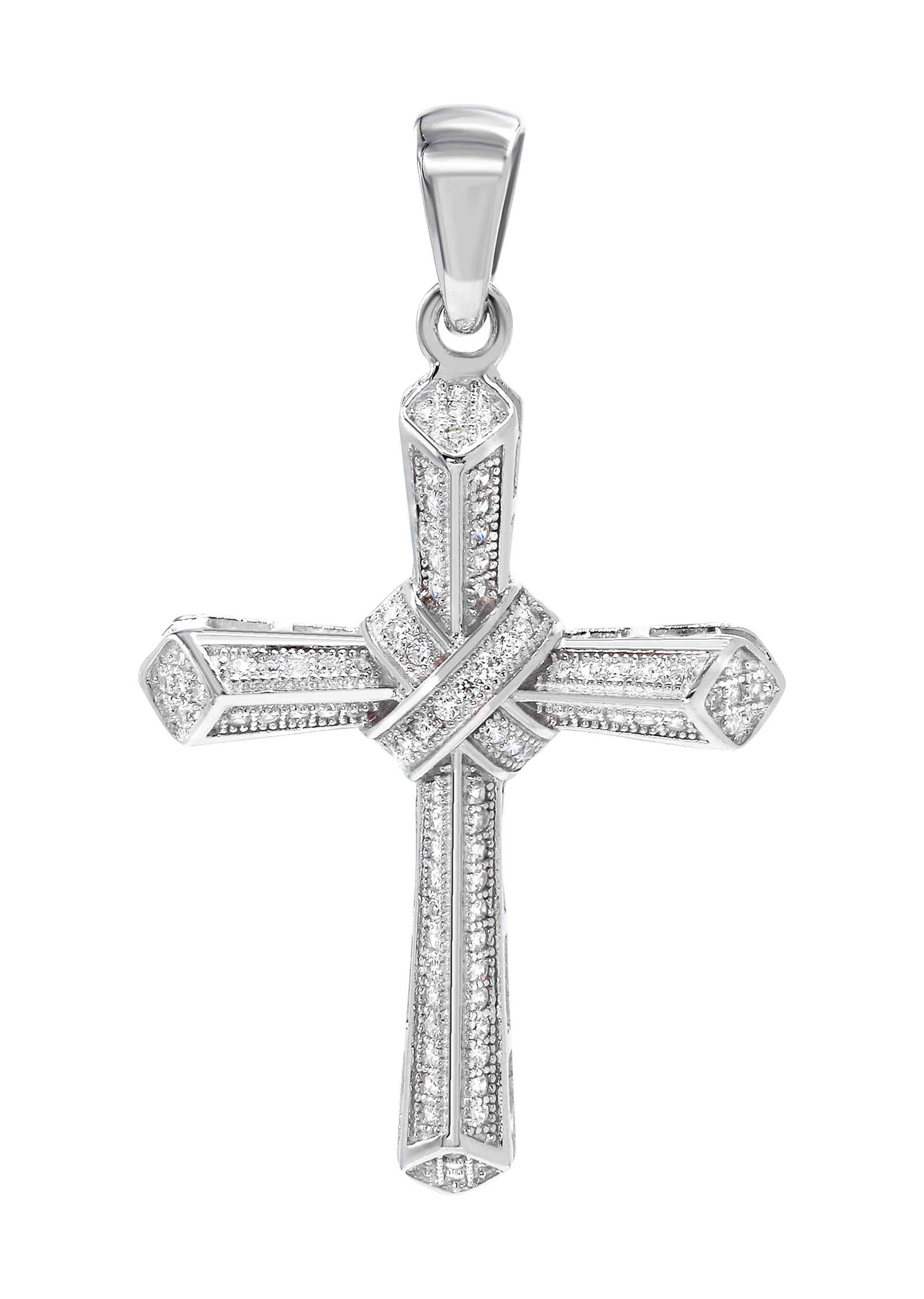Silver Pendant - Silver Cross Pendant | Appx 3.4 Grams