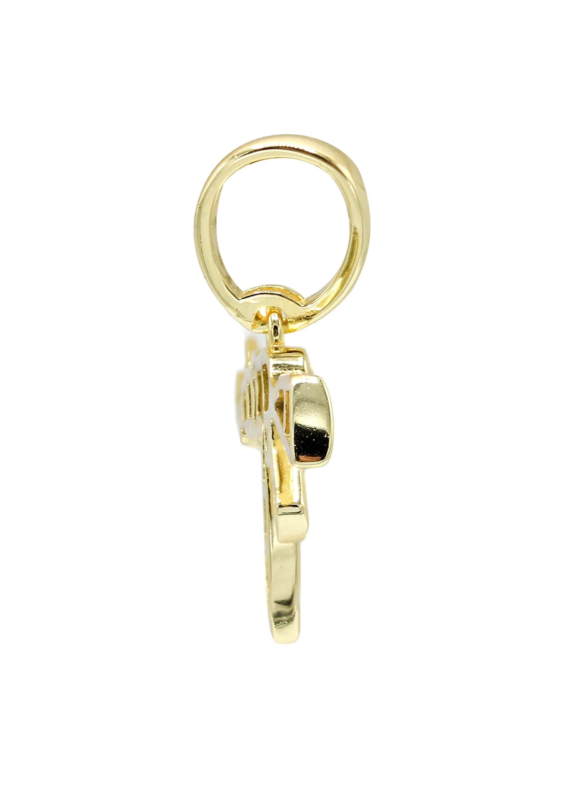 Silver Pendant - Gold Gun Pendant | Appx 2.2 Grams - Image 3