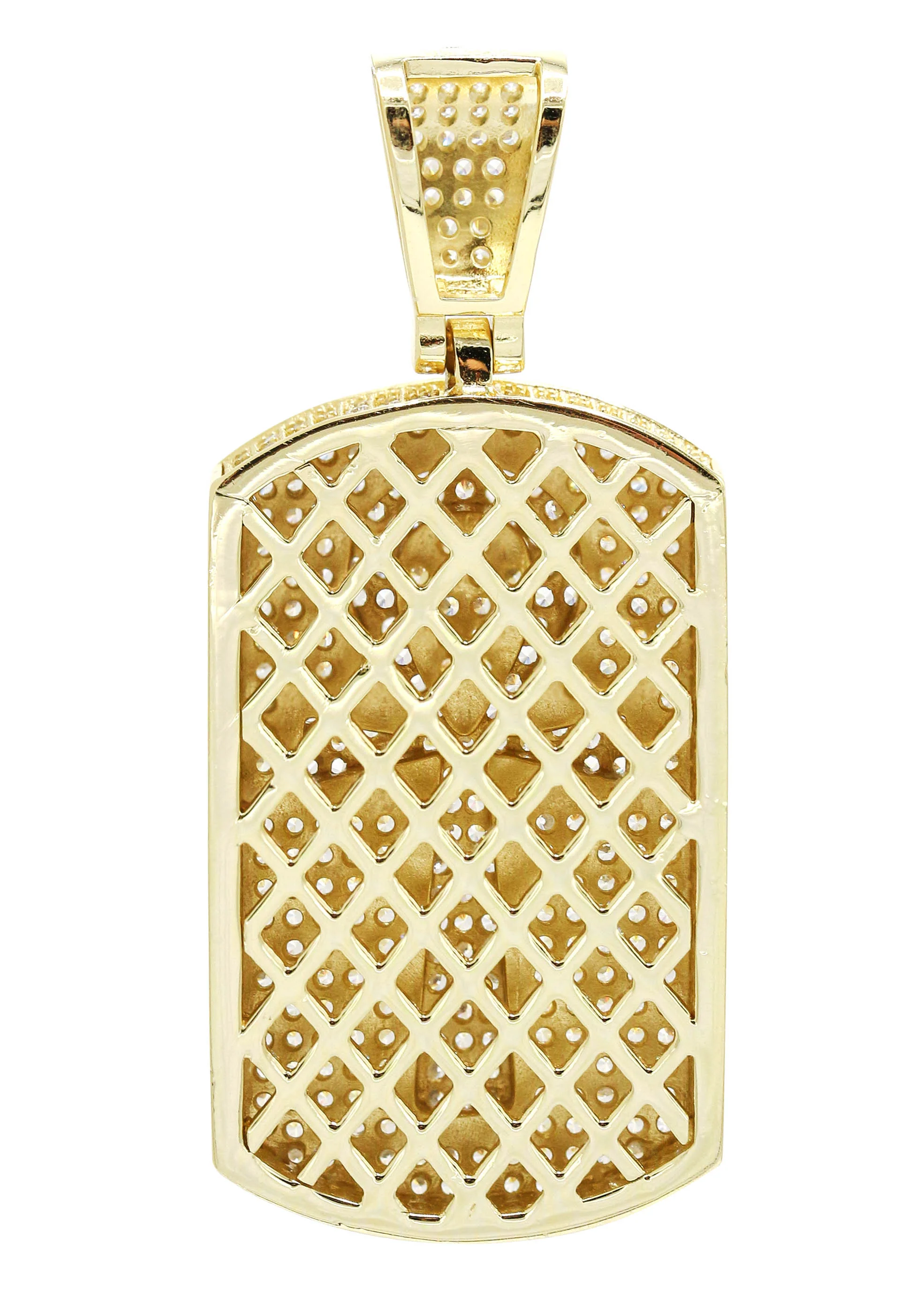 Silver Pendant - Gold Ankh Dog Tag Pendant | Appx 16 Grams - Image 2