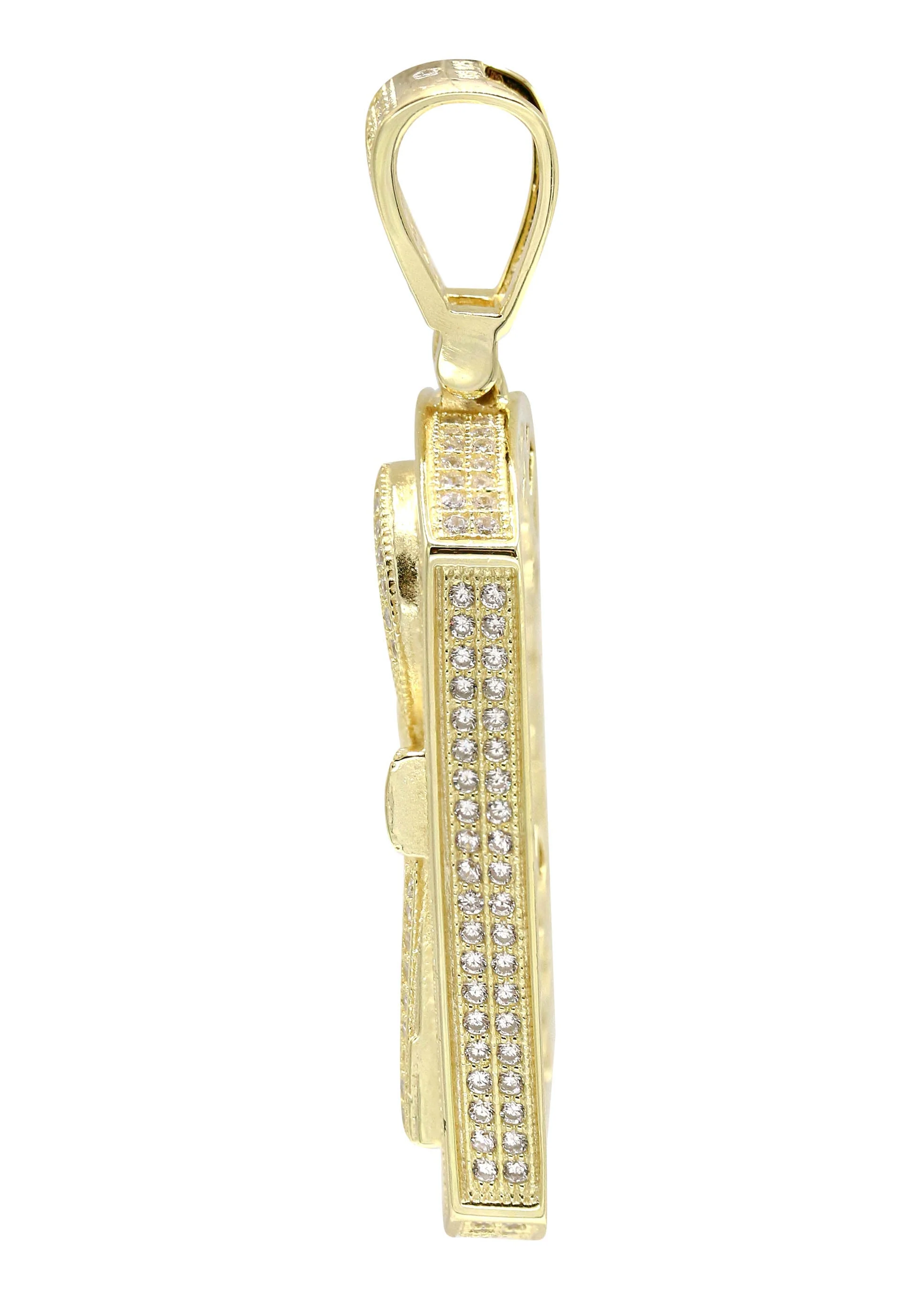 Silver Pendant - Gold Ankh Dog Tag Pendant | Appx 16 Grams - Image 3