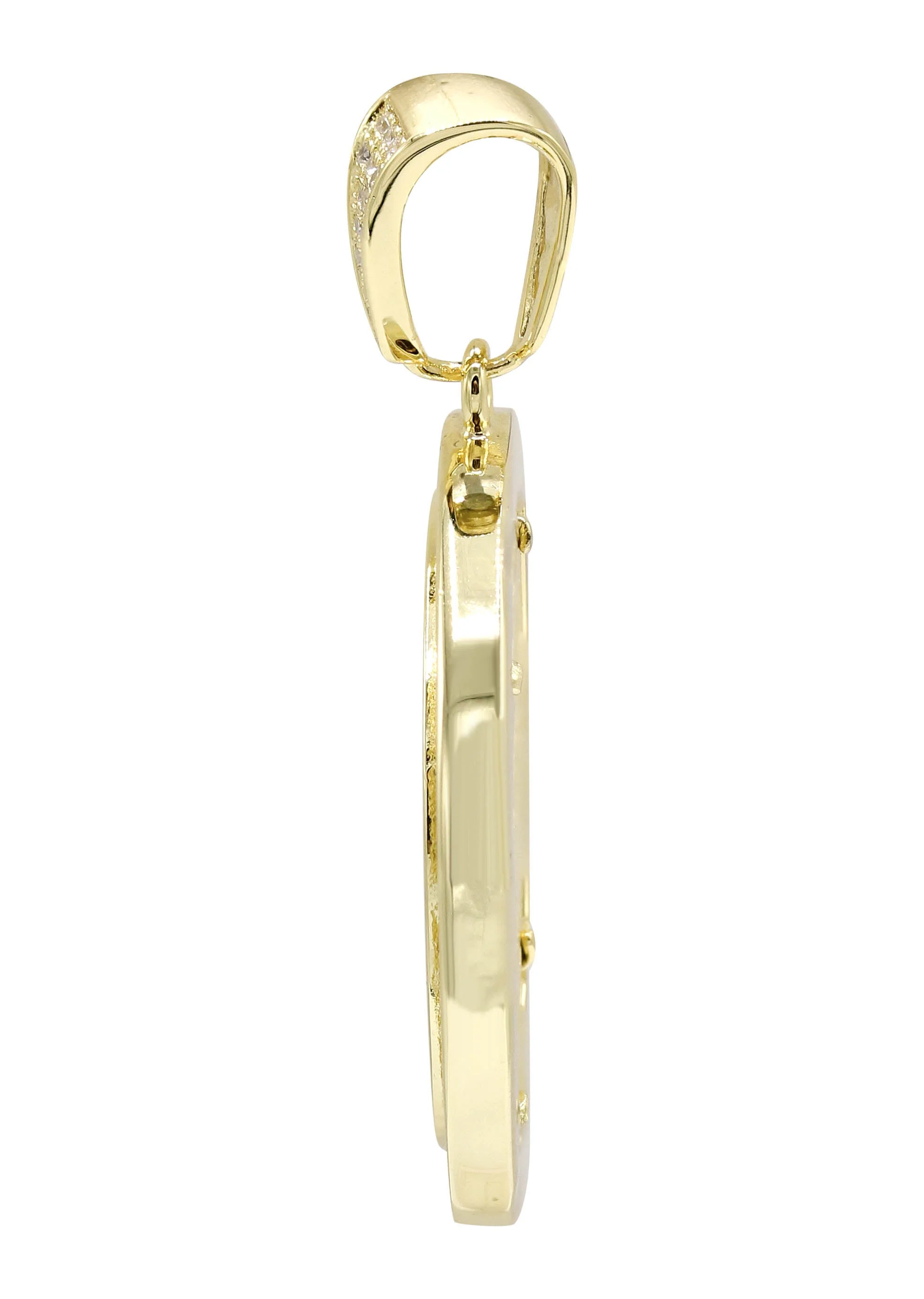 Silver Pendant - Gold Jesus Pendant | Appx 9.2 Grams - Image 3