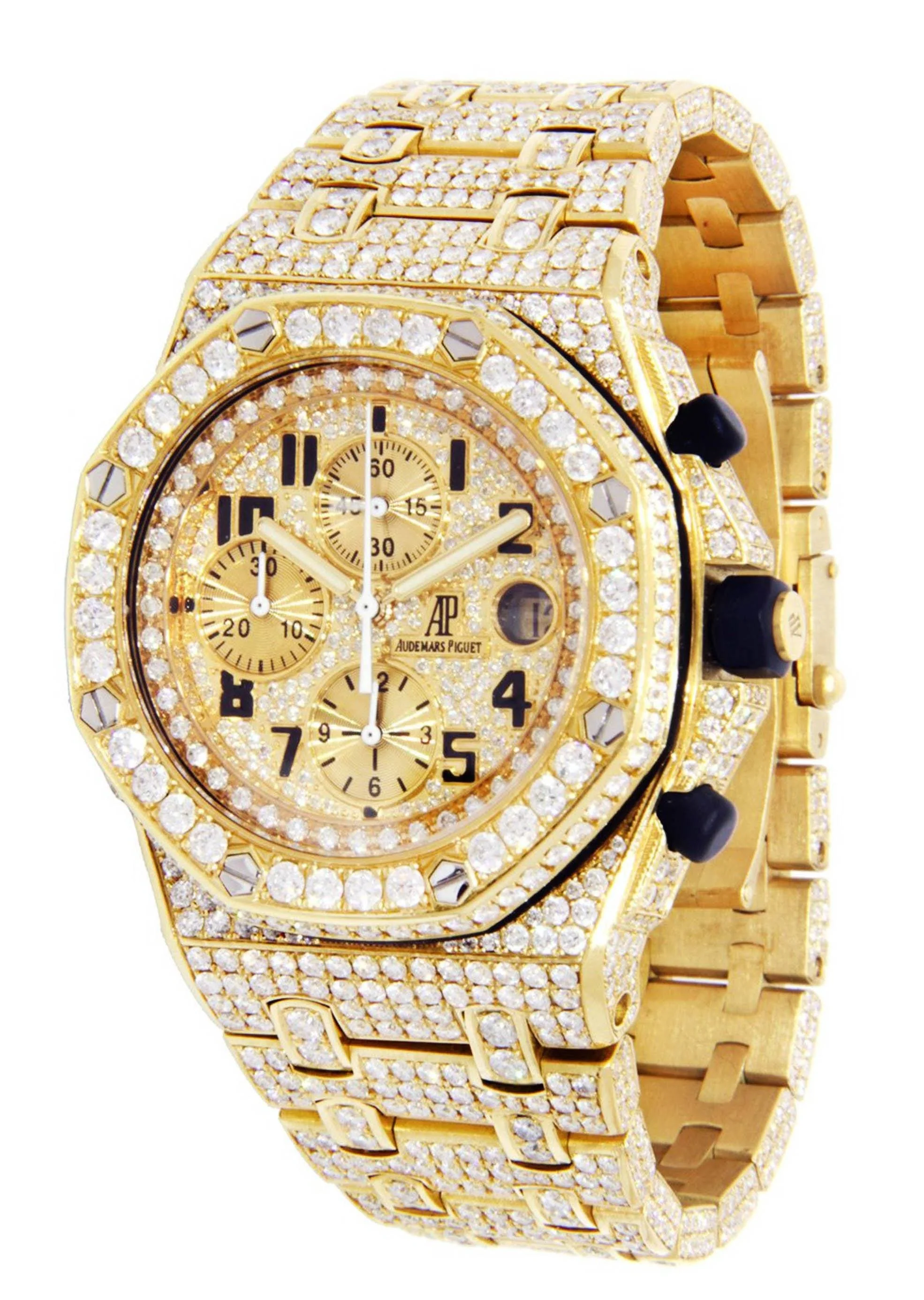 Diamond Audemars Piguet Royal Oak Offshore | 18K Yellow Gold | 42 Mm - Image 3
