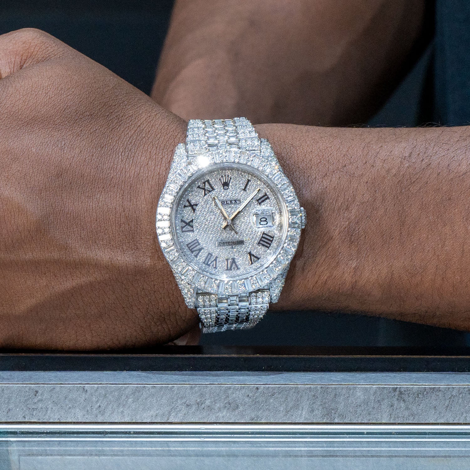 Rolex Datejust 41 MM Jubilee Band | Baguette & Round Diamonds | Iced Out | 25 Carats - Image 2