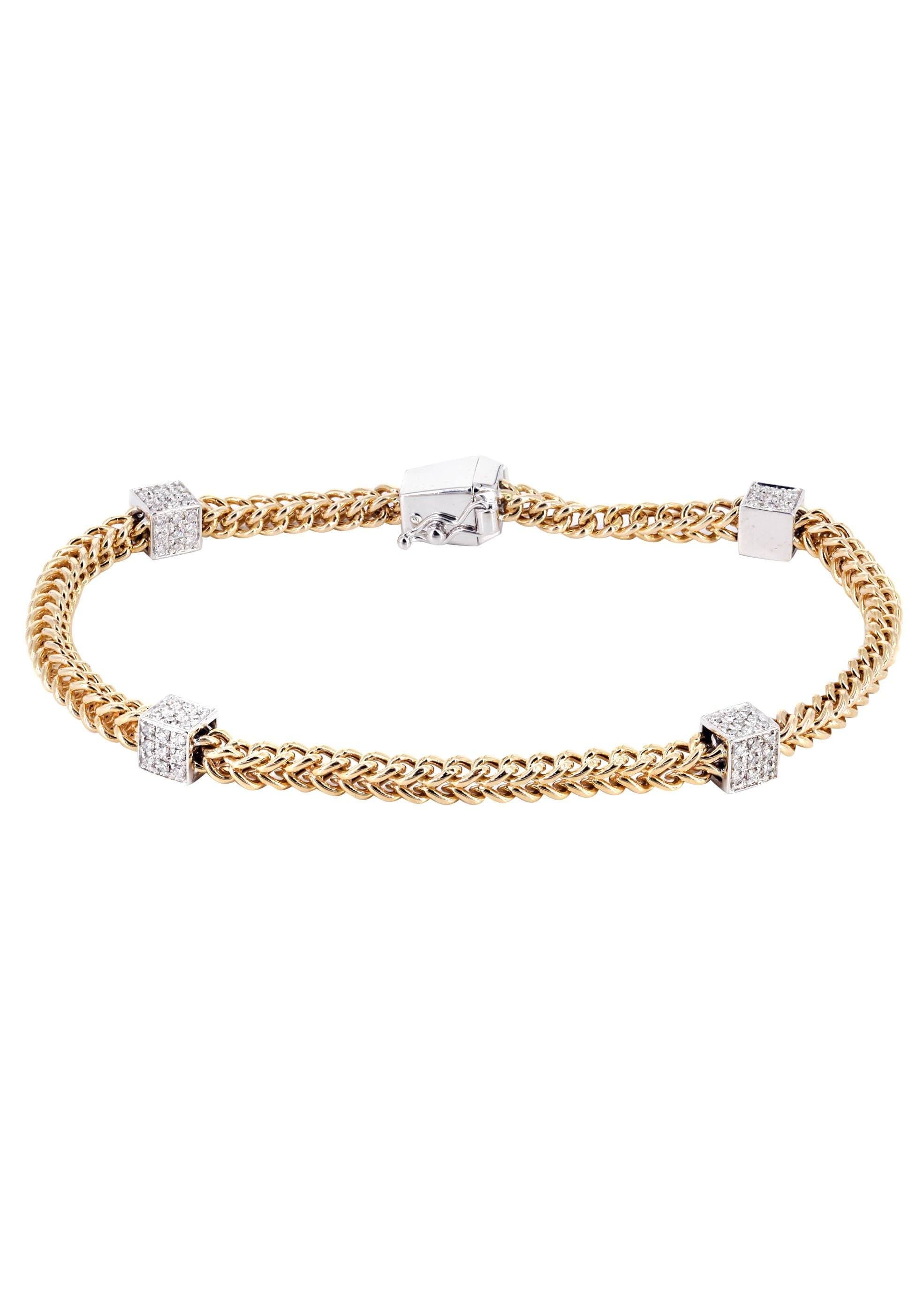14K Diamond Franco Bracelet | 2.50 Carats | 6 mm Width - Image 3