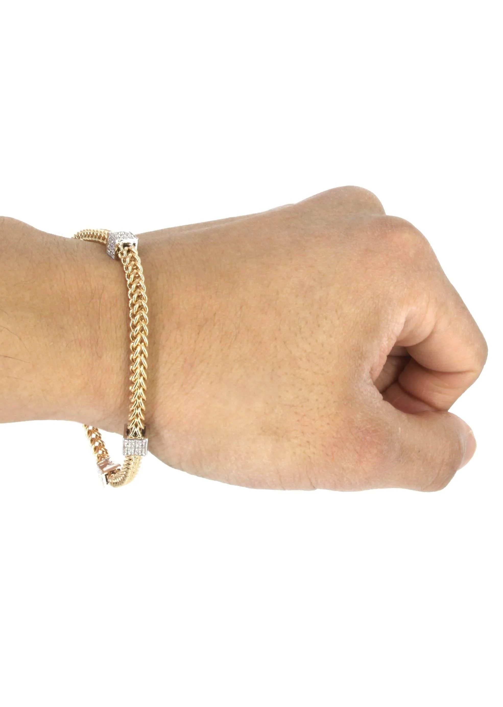 14K Diamond Franco Bracelet | 2.50 Carats | 6 mm Width - Image 5