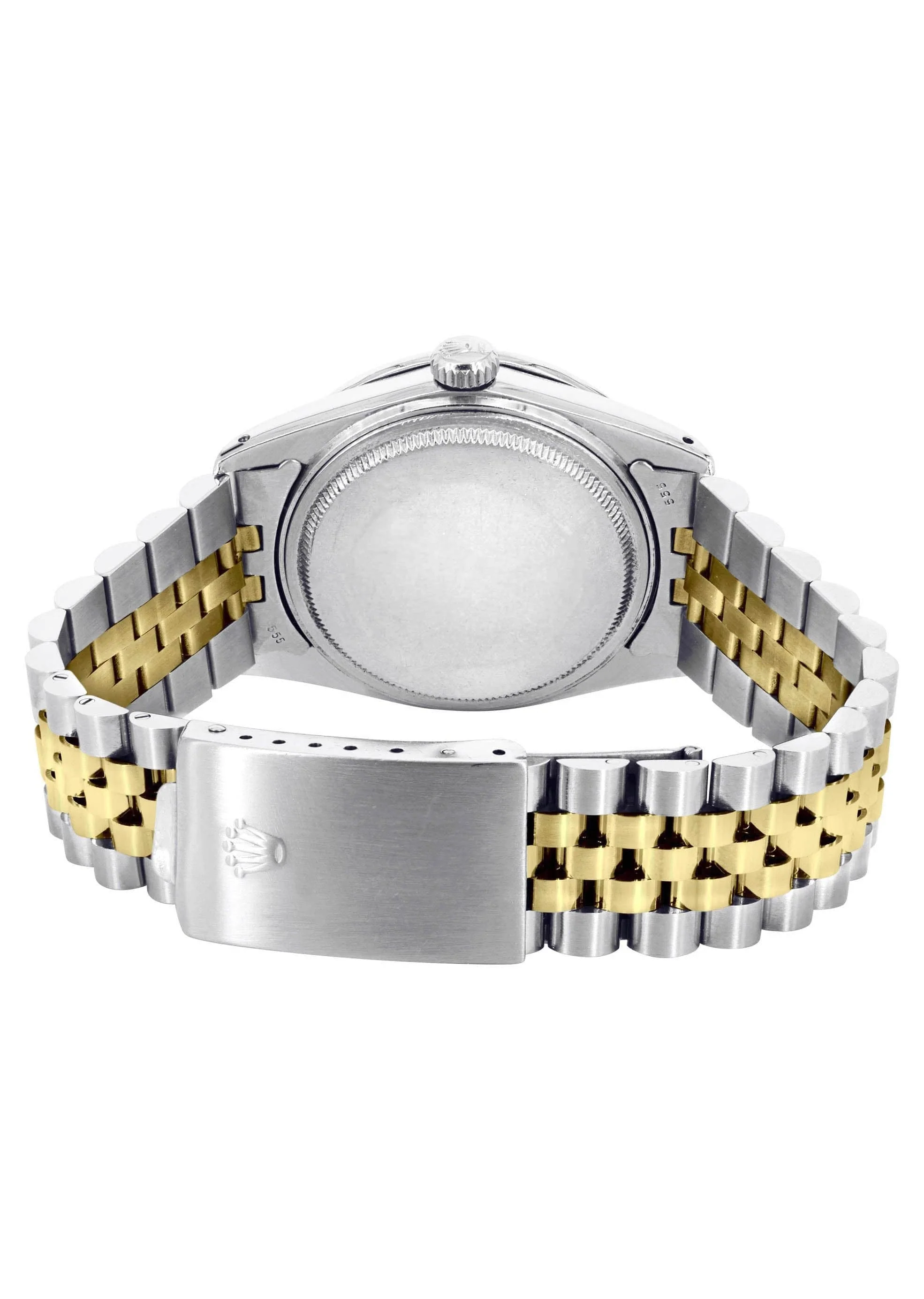 Diamond Gold Rolex Watch For Men 16233 | 36Mm | Custom Purple Dial | Two Row 4.25 Carat Bezel | Jubilee Band - Image 3