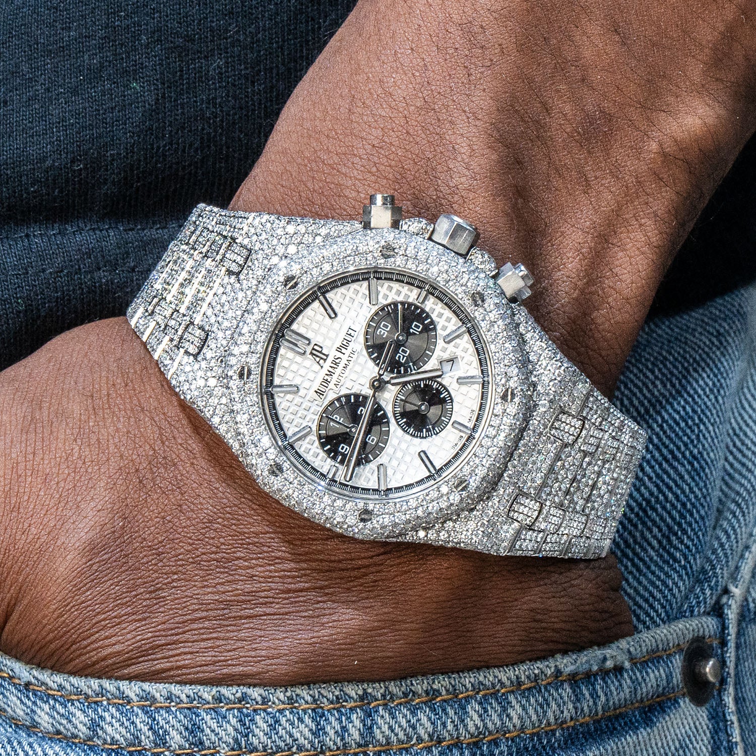 Audemars Piguet Royal Oak | Diamond Iced Out | 41 MM | 25 Carats