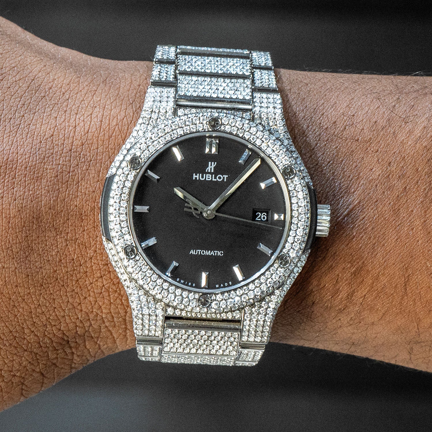Hublot Classic Fusion | Diamond Iced Out | 40 MM | 20 Carats