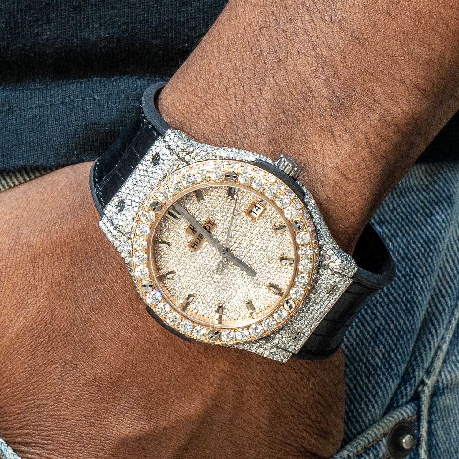 Hublot Classic Fusion | Diamond Iced Out | 45 MM | 9 Carats