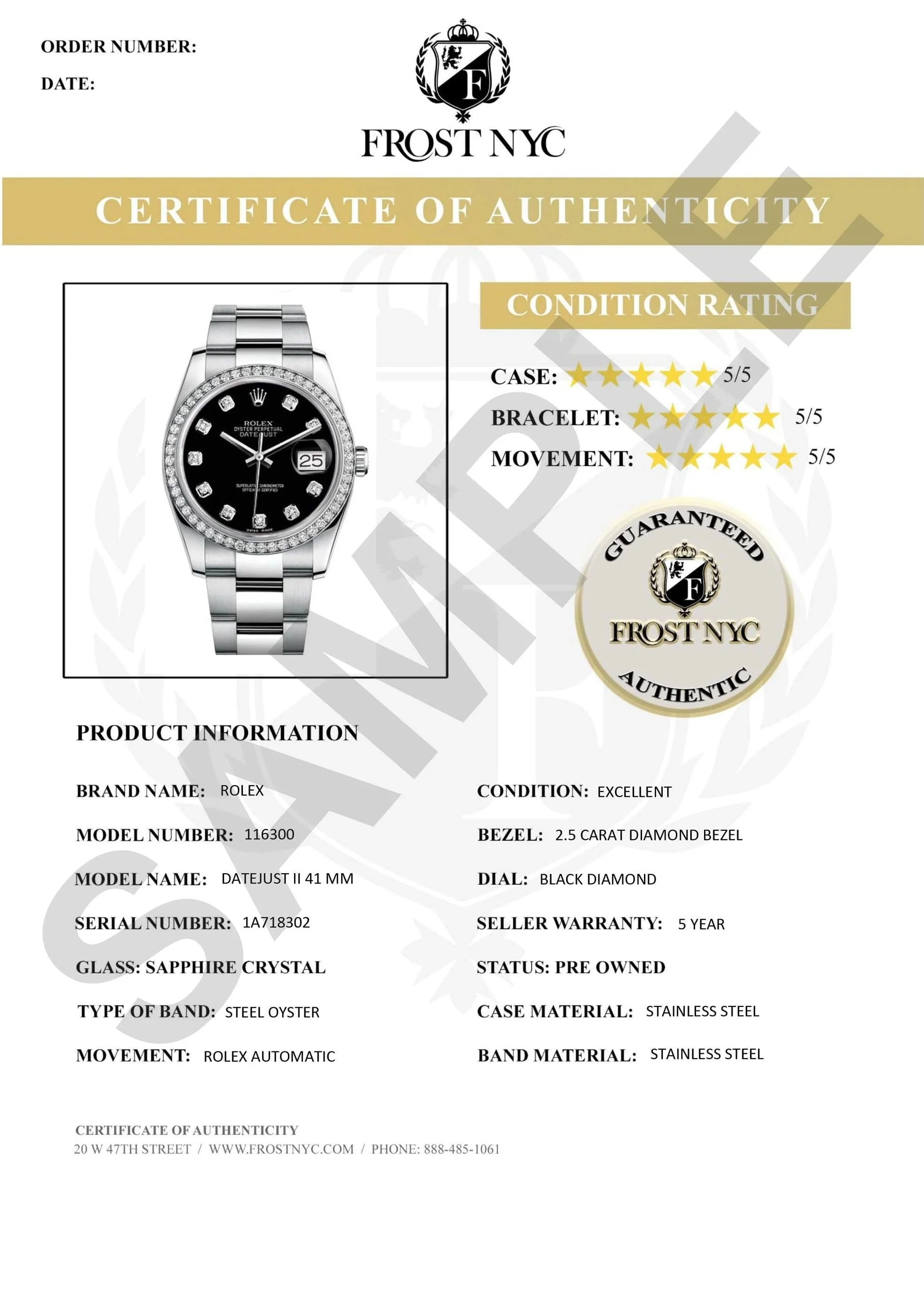 Diamond Mens Rolex Datejust Watch 16200 | 36Mm | Pink Mother Of Pearl Roman Numeral Dial | Jubilee Band - Image 9
