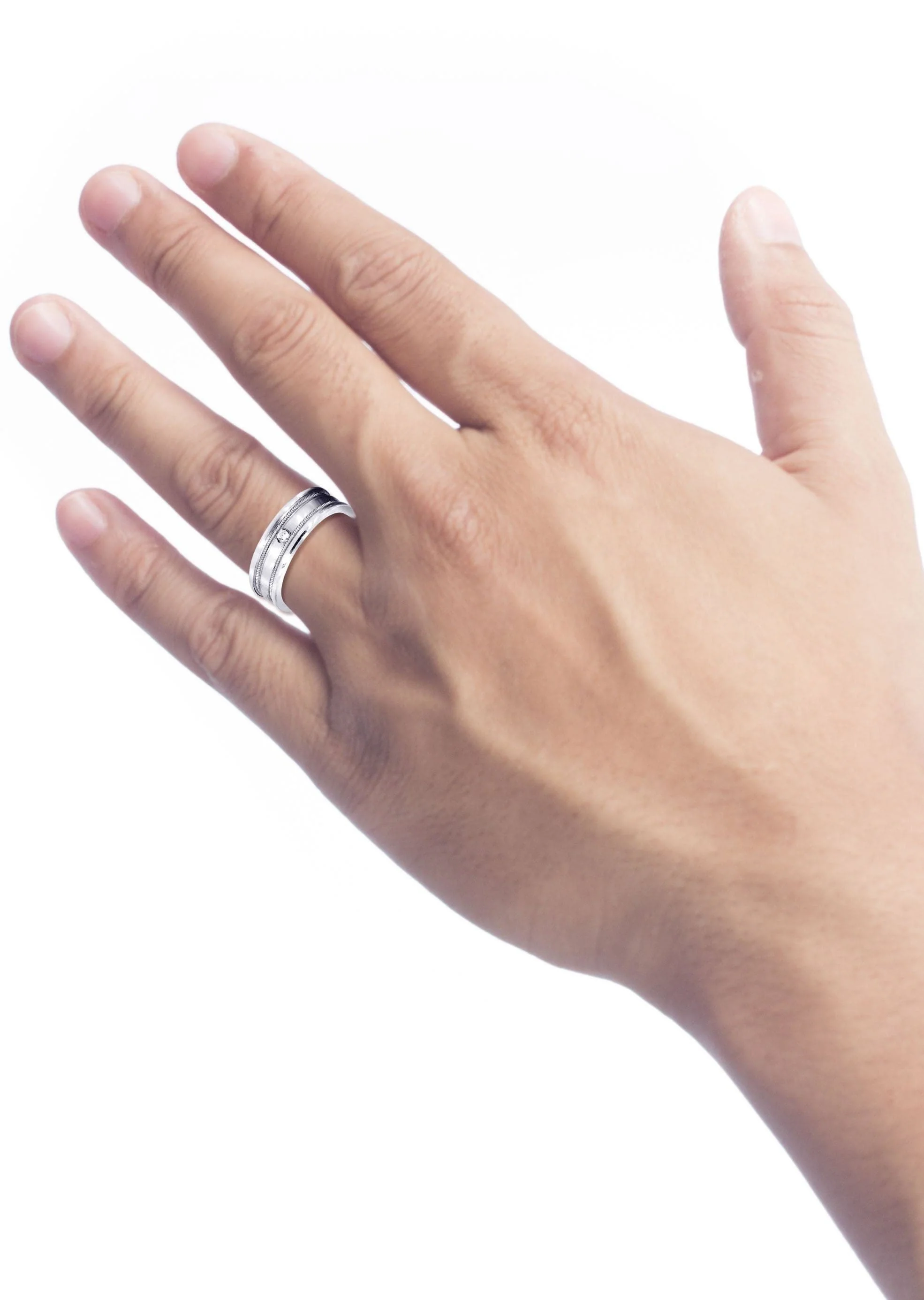 Diamond Mens Wedding Band | 0.04 Carats (Brock) - Image 4