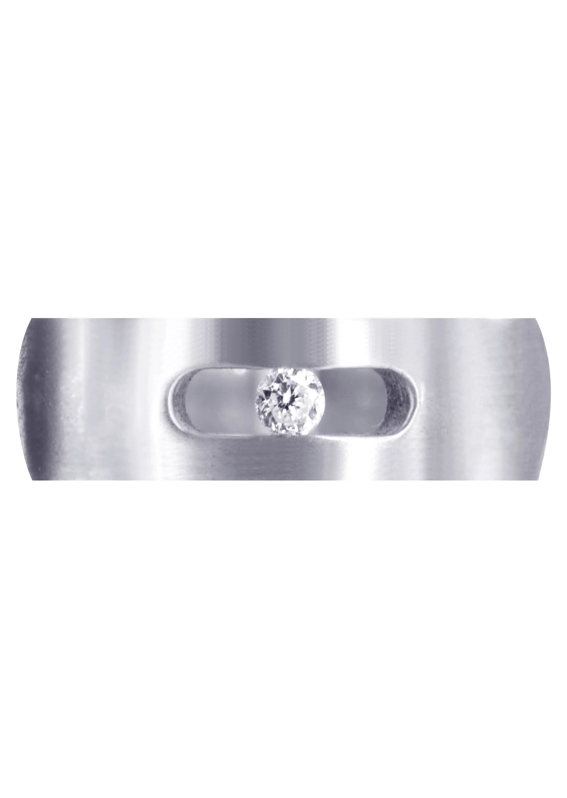 Diamond Mens Wedding Band | 0.1 Carats | Satin Finish (Jett) - Image 2