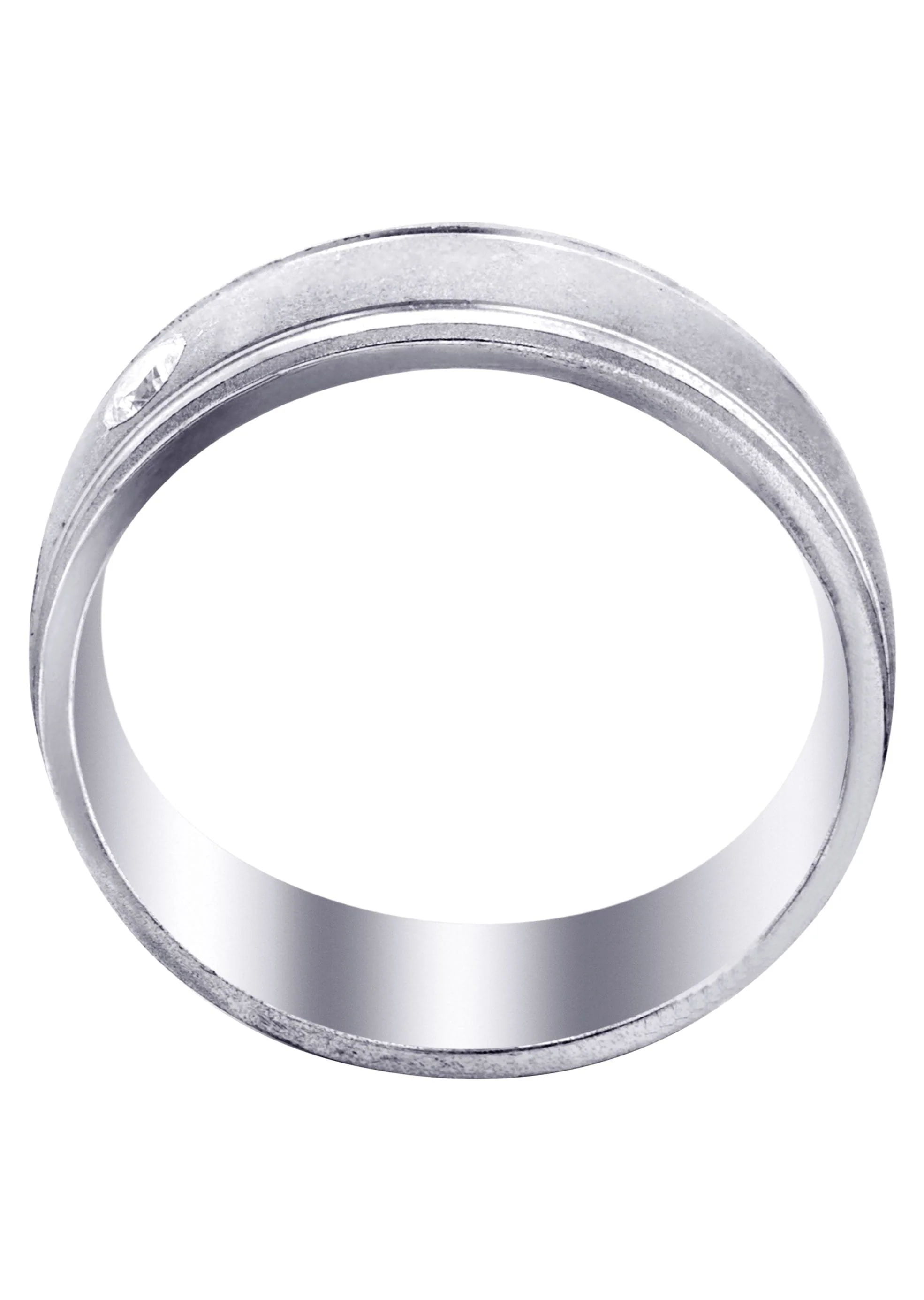 Diamond Mens Wedding Band | 0.21 Carats | Wire Matt Finish (Jay) - Image 3