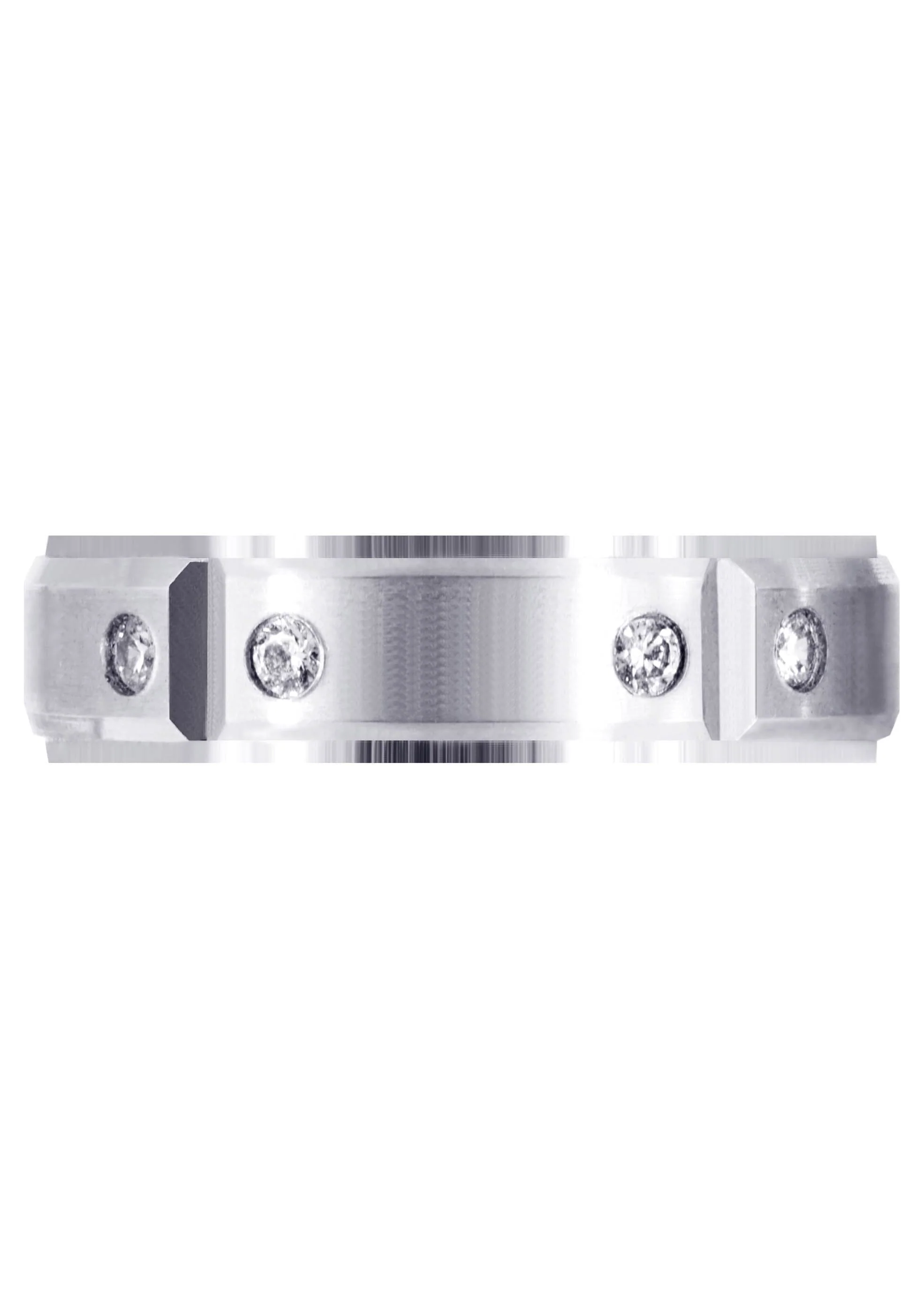 Diamond Mens Wedding Band | 0.3 Carats | Satin Finish (Legend) - Image 2