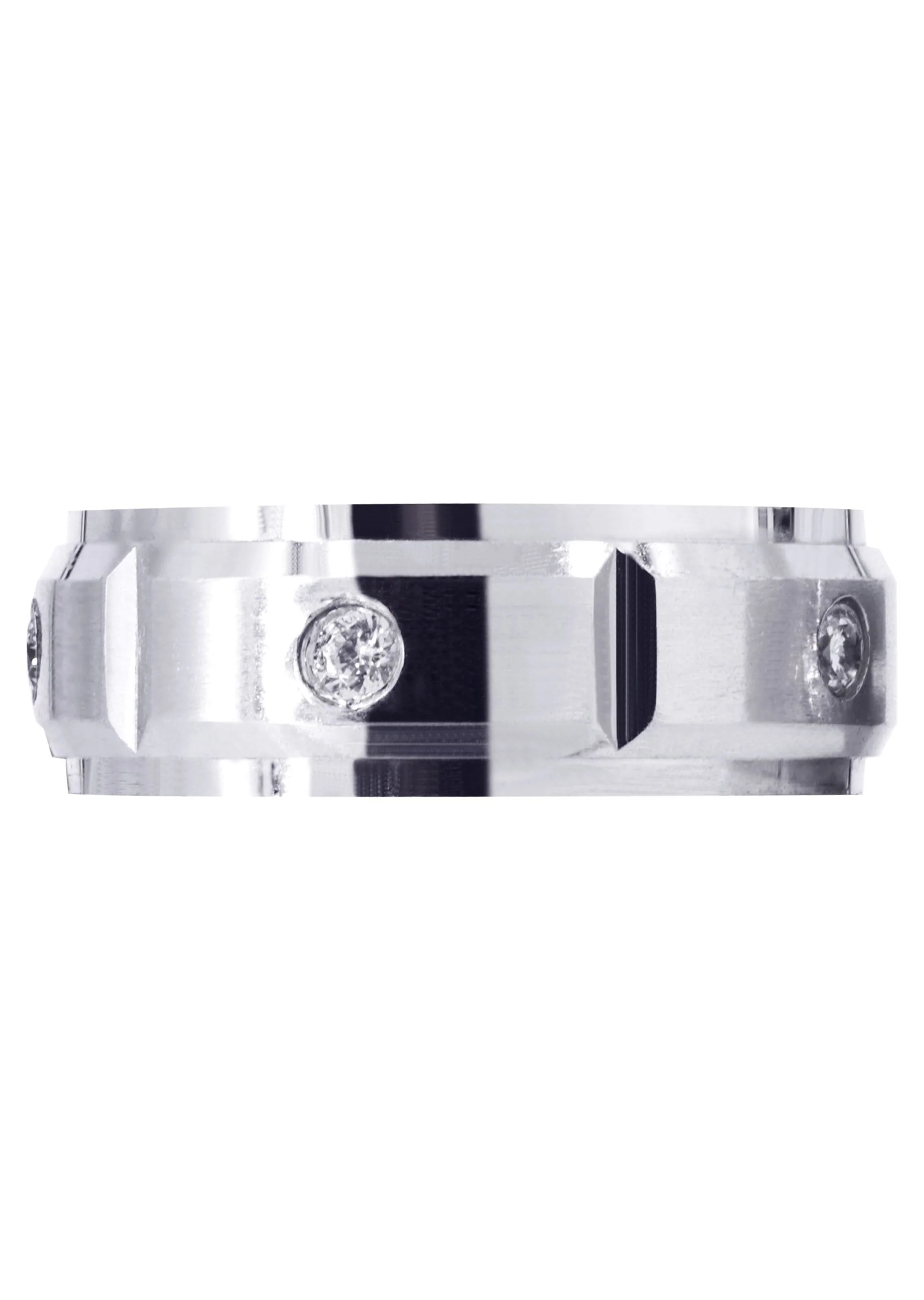 Diamond Mens Wedding Band | 0.3 Carats | Satin Finish (Braylen) - Image 2