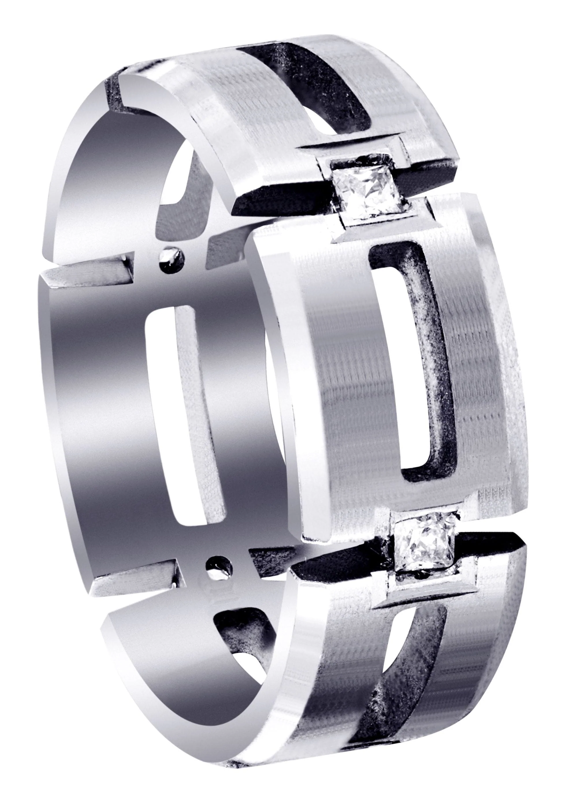 Diamond Mens Wedding Band | 0.3 Carats | Satin Finish (Skyler)