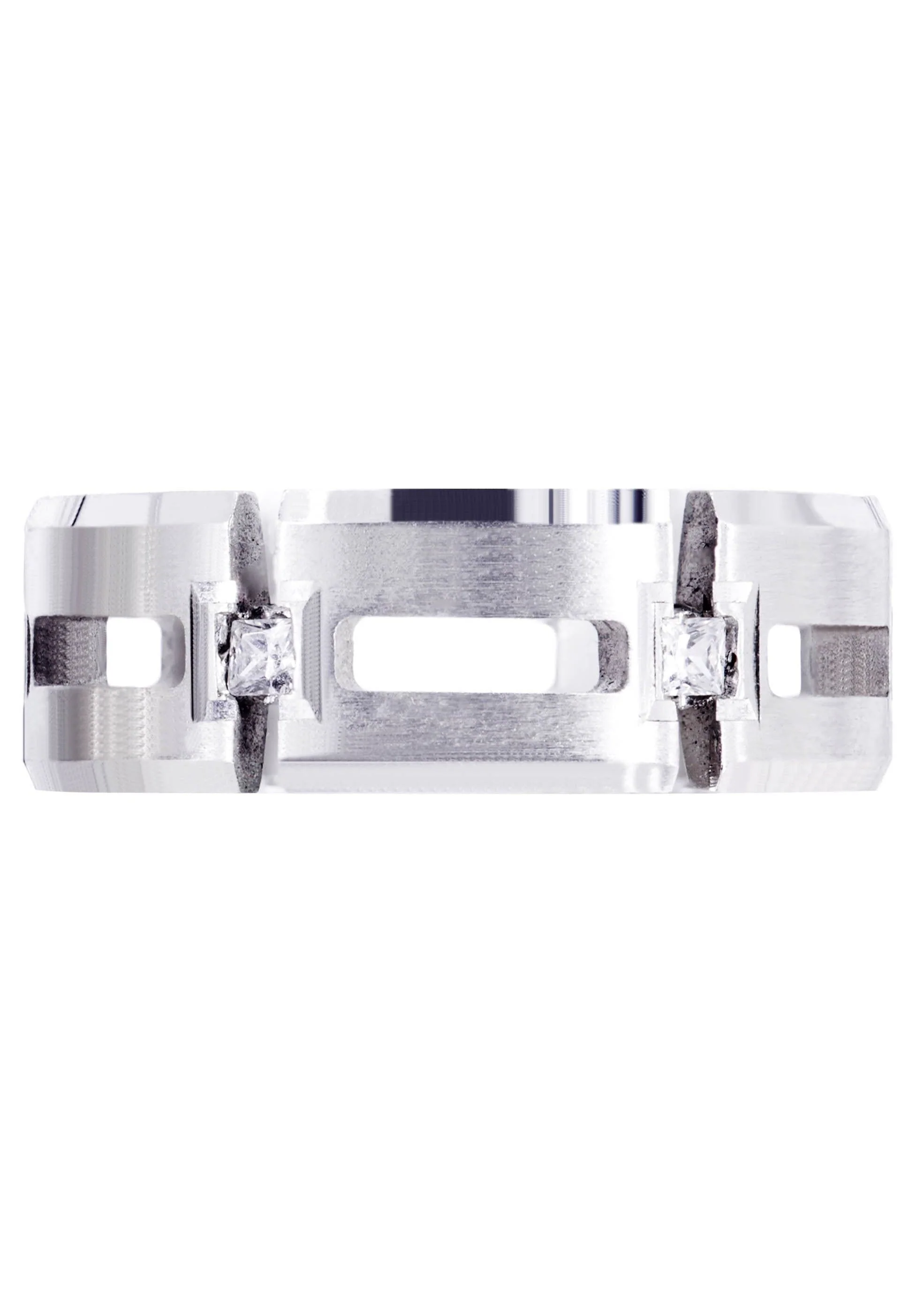 Diamond Mens Wedding Band | 0.3 Carats | Satin Finish (Skyler) - Image 2