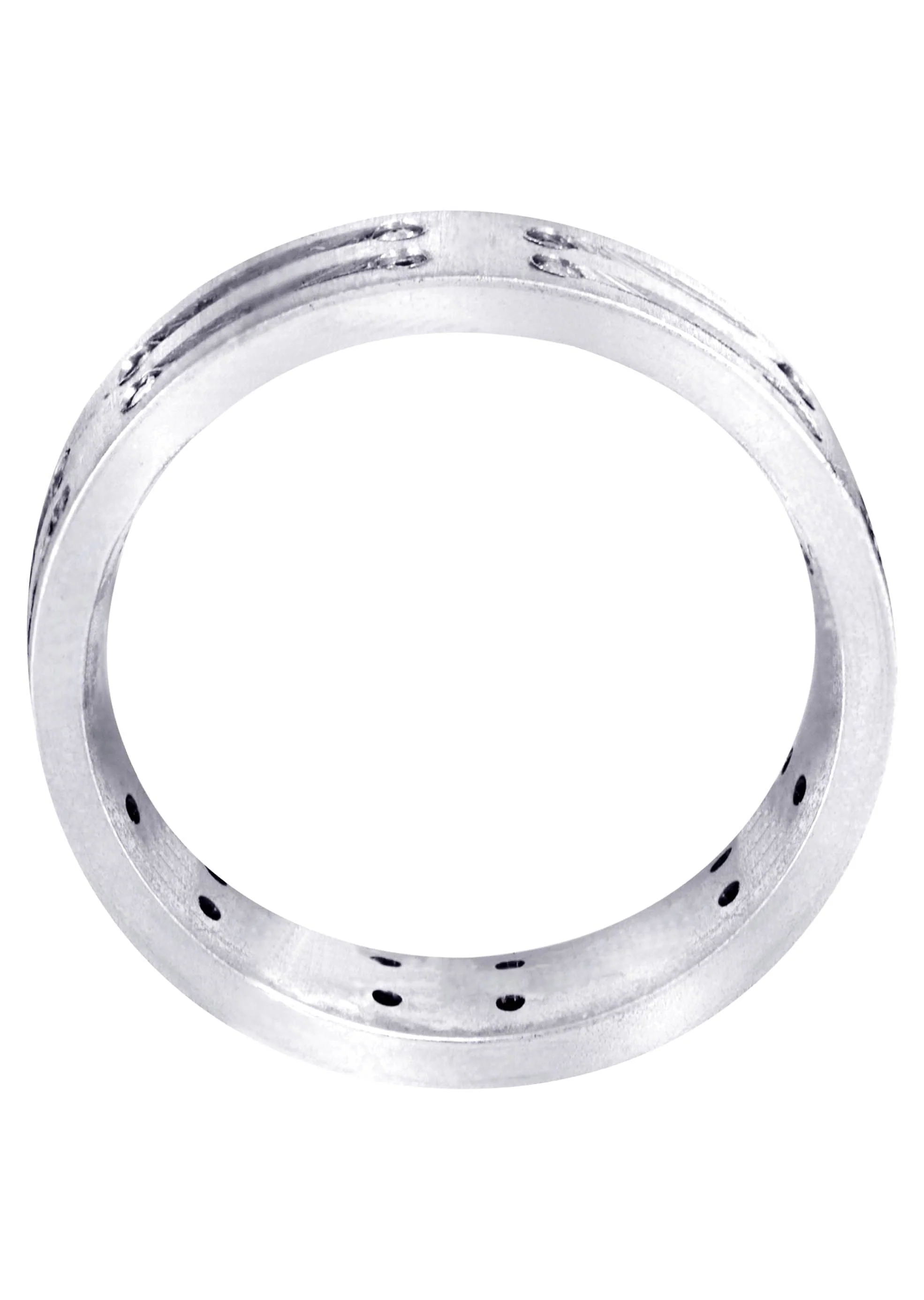 Diamond Mens Engagement Ring | 0.36 Carats | Cross Satin Finish (Kolton) - Image 3