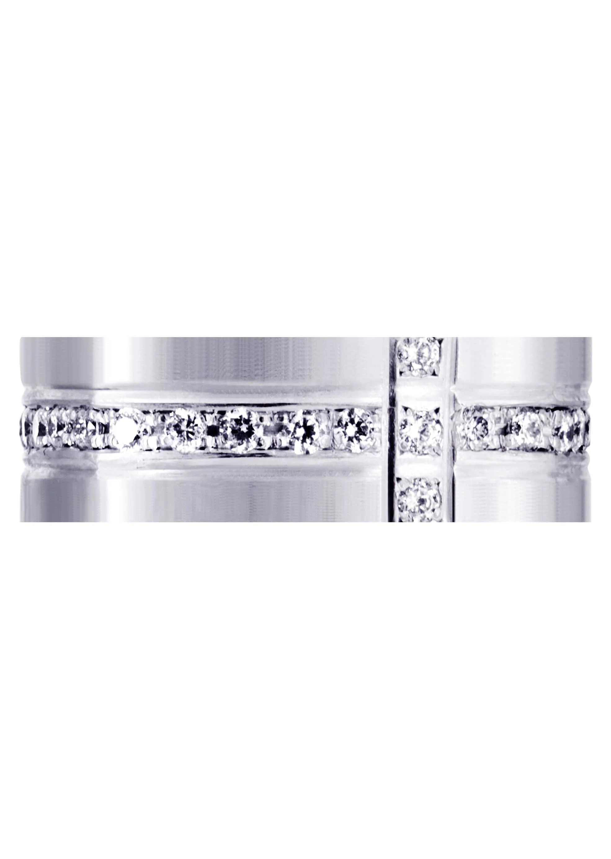 Diamond Mens Wedding Band | 0.51 Carats | Satin Finish (Tate) - Image 2
