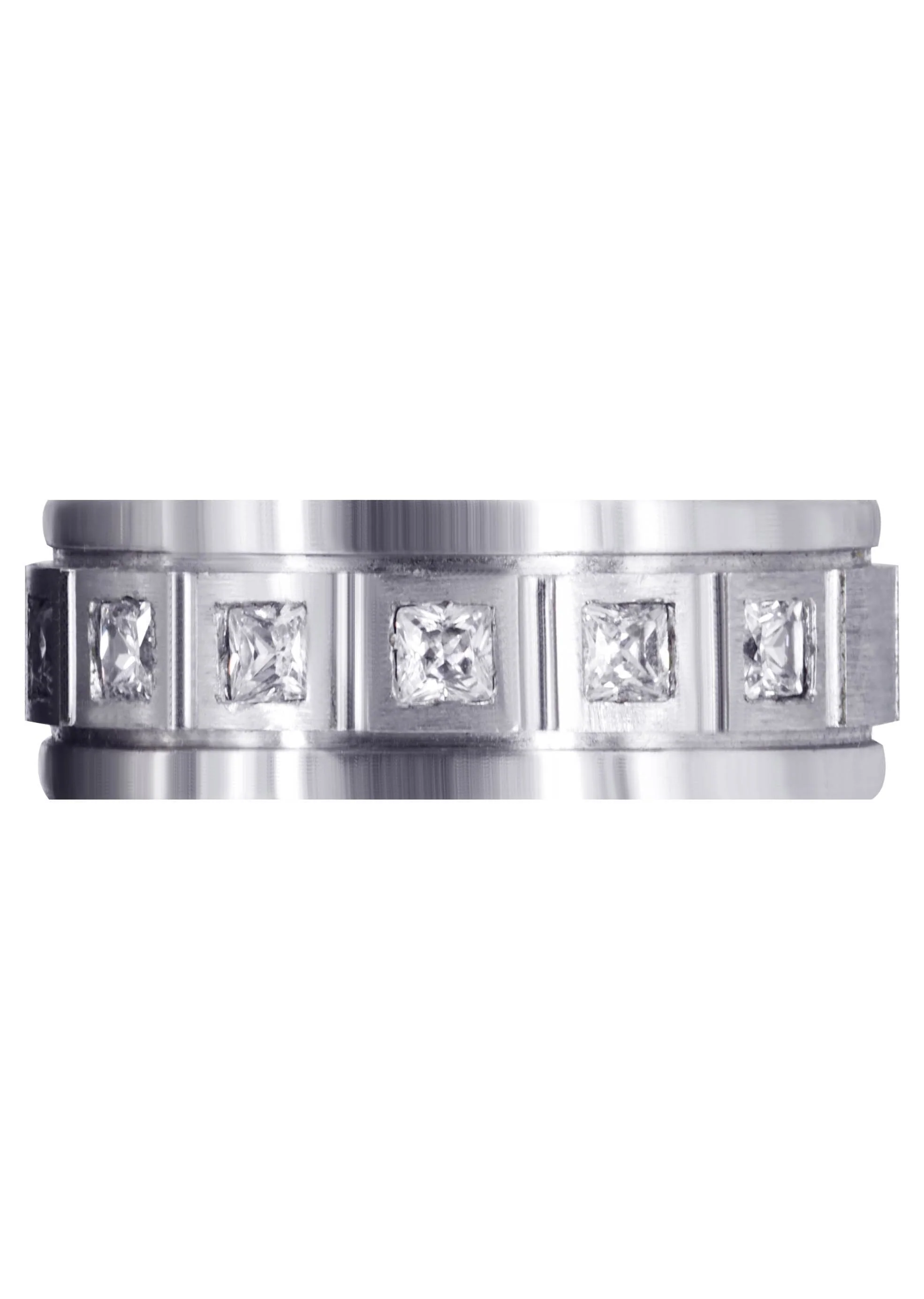 Diamond Mens Engagement Ring | 0.6 Carats | Satin Finish (Emanuel) - Image 2