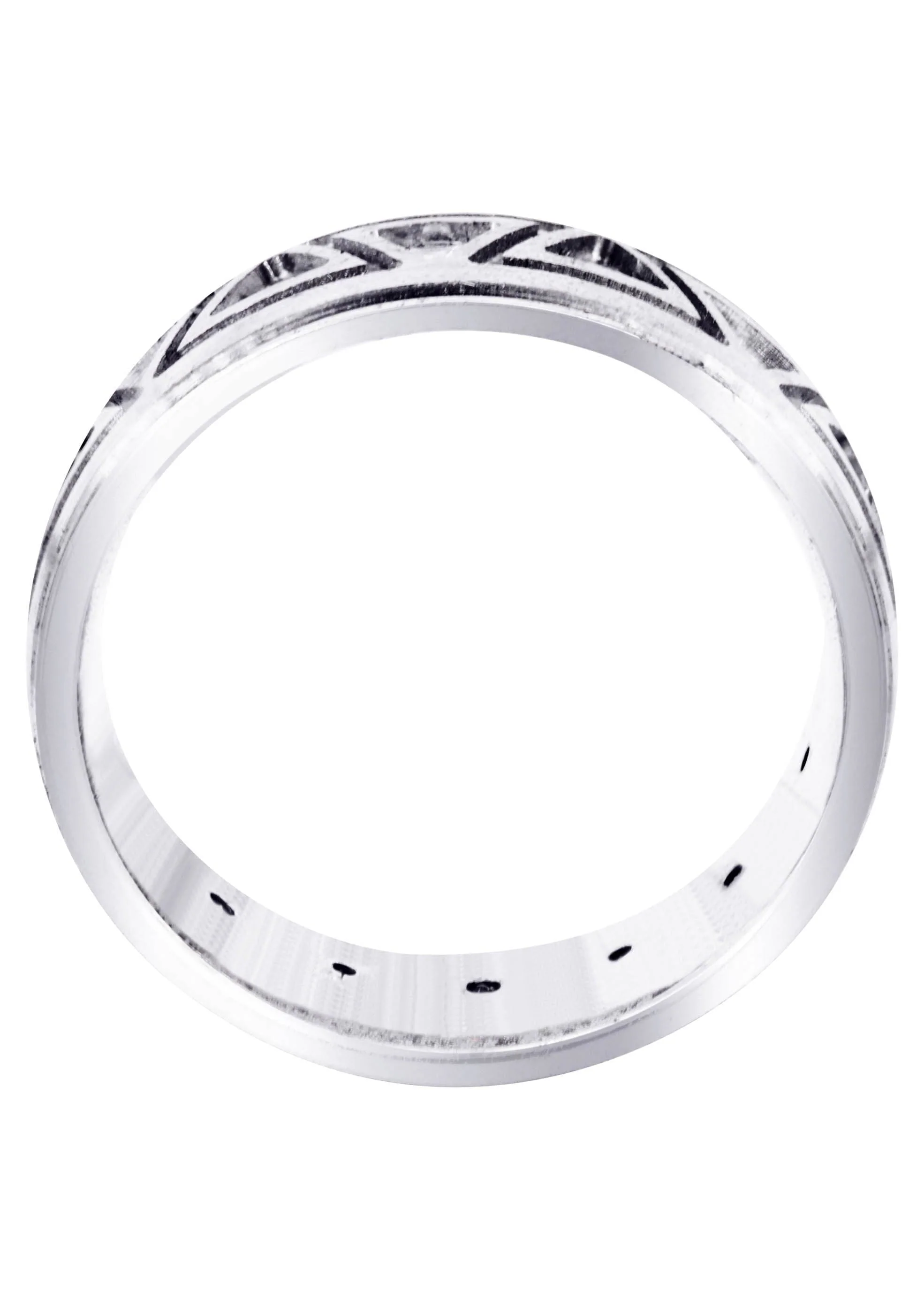 Diamond Mens Wedding Band | 0.64 Carats | Satin / High Polish Finish (Killian) - Image 3