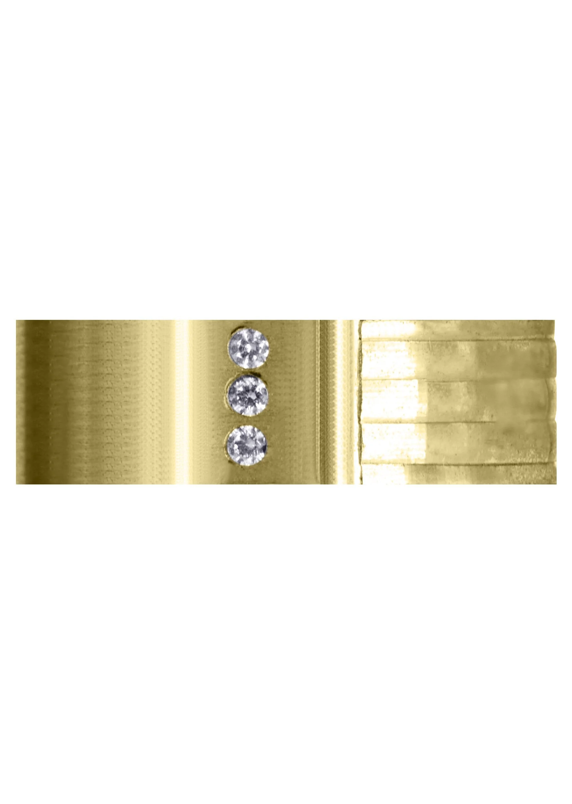 Yellow Gold Diamond Mens Wedding Band | 0.06 Carats | Satin Finish (Lane) - Image 2