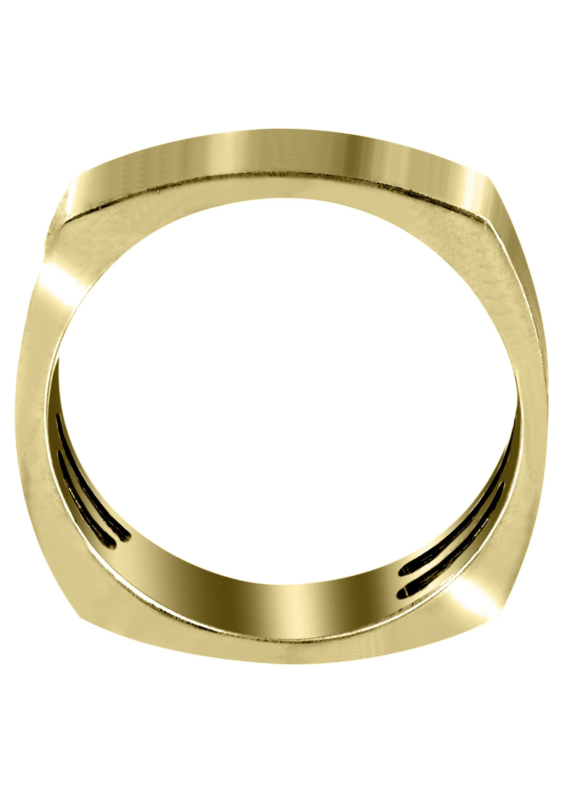 Yellow Gold Diamond Unique Mens Wedding Band | 0.08 Carats (Maximilian) - Image 3