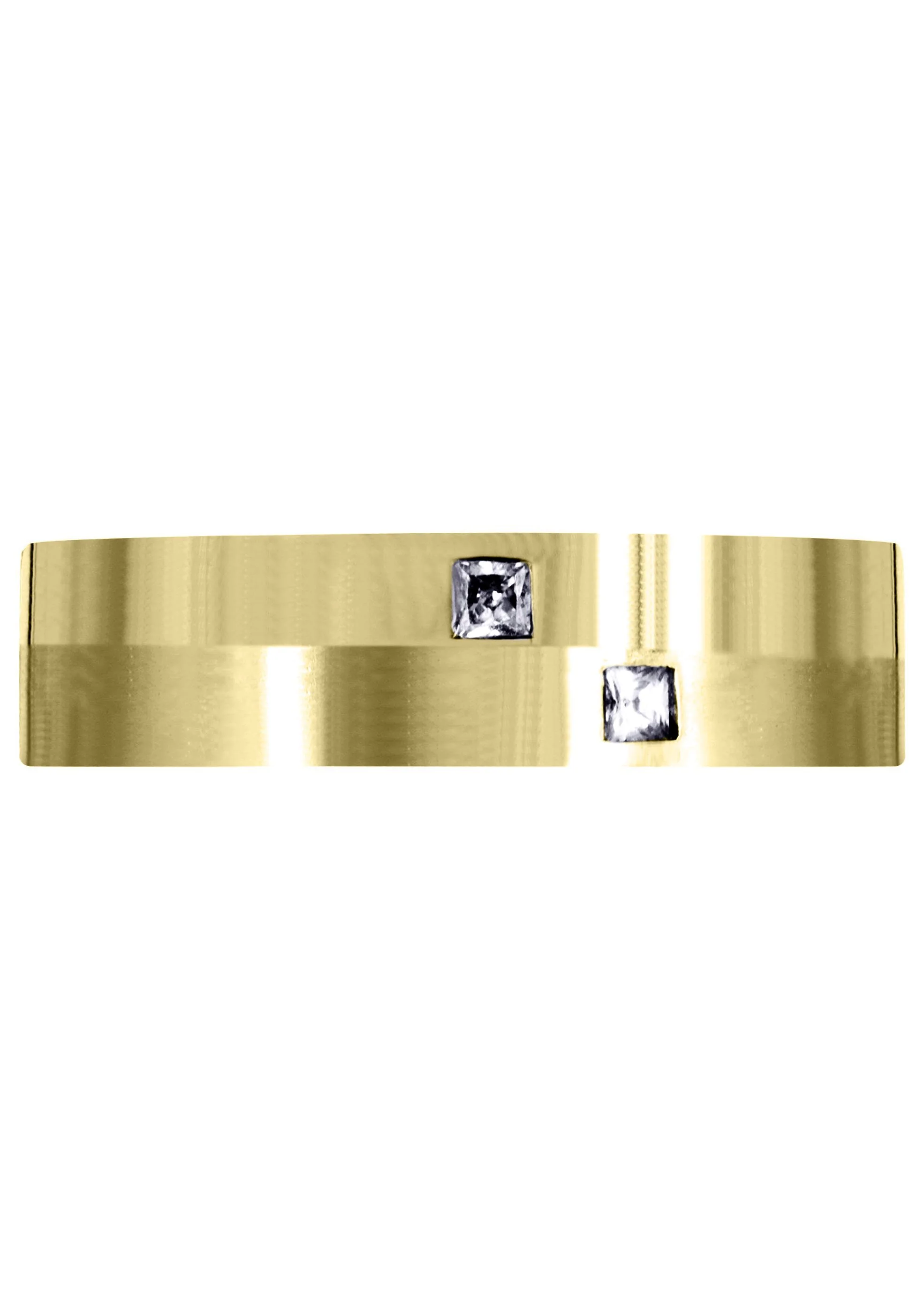 Yellow Gold Diamond Mens Wedding Band | 0.1 Carats (Hugo) - Image 2