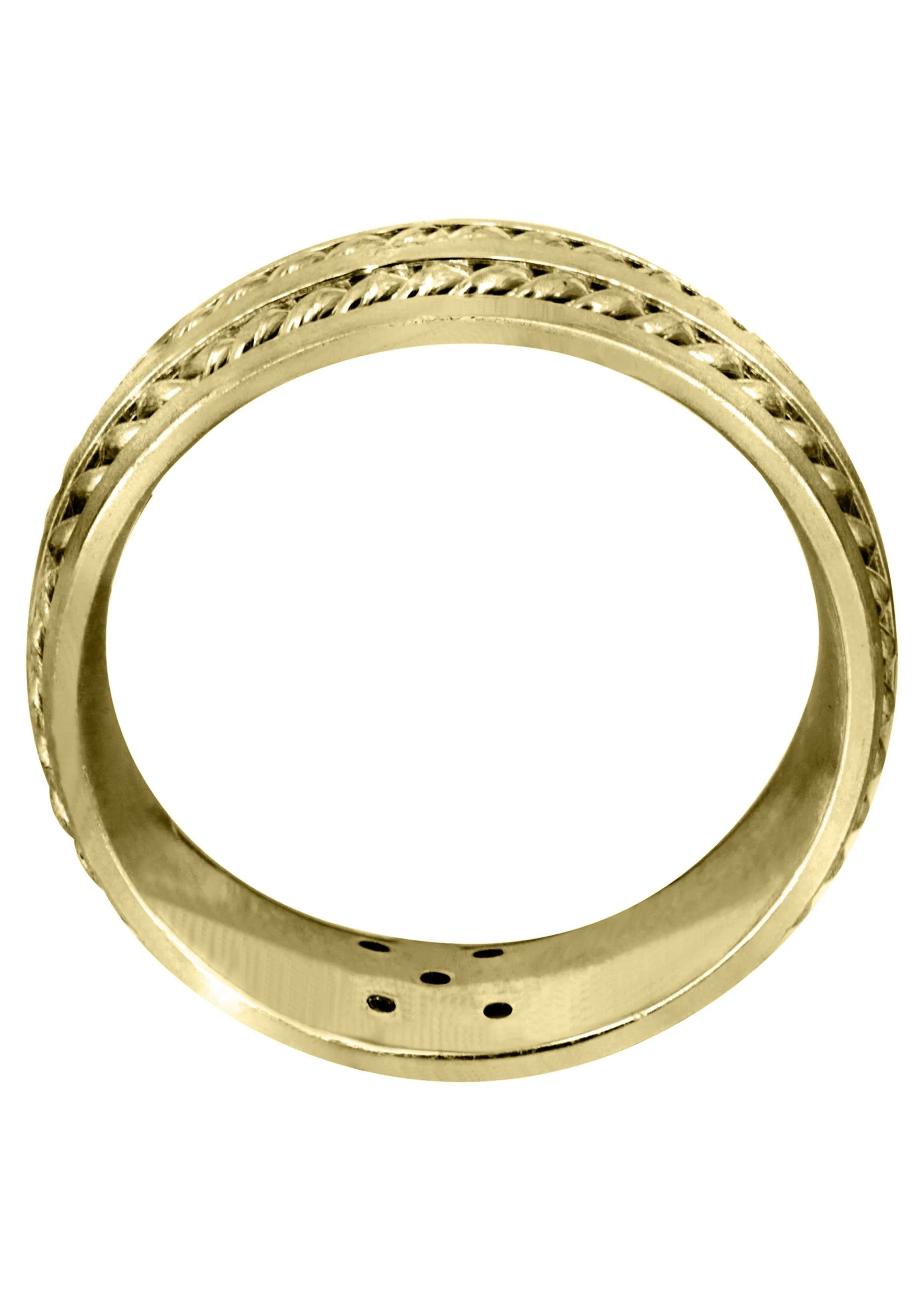Yellow Gold Diamond Mens Wedding Band | 0.15 Carats (Jonas) - Image 3