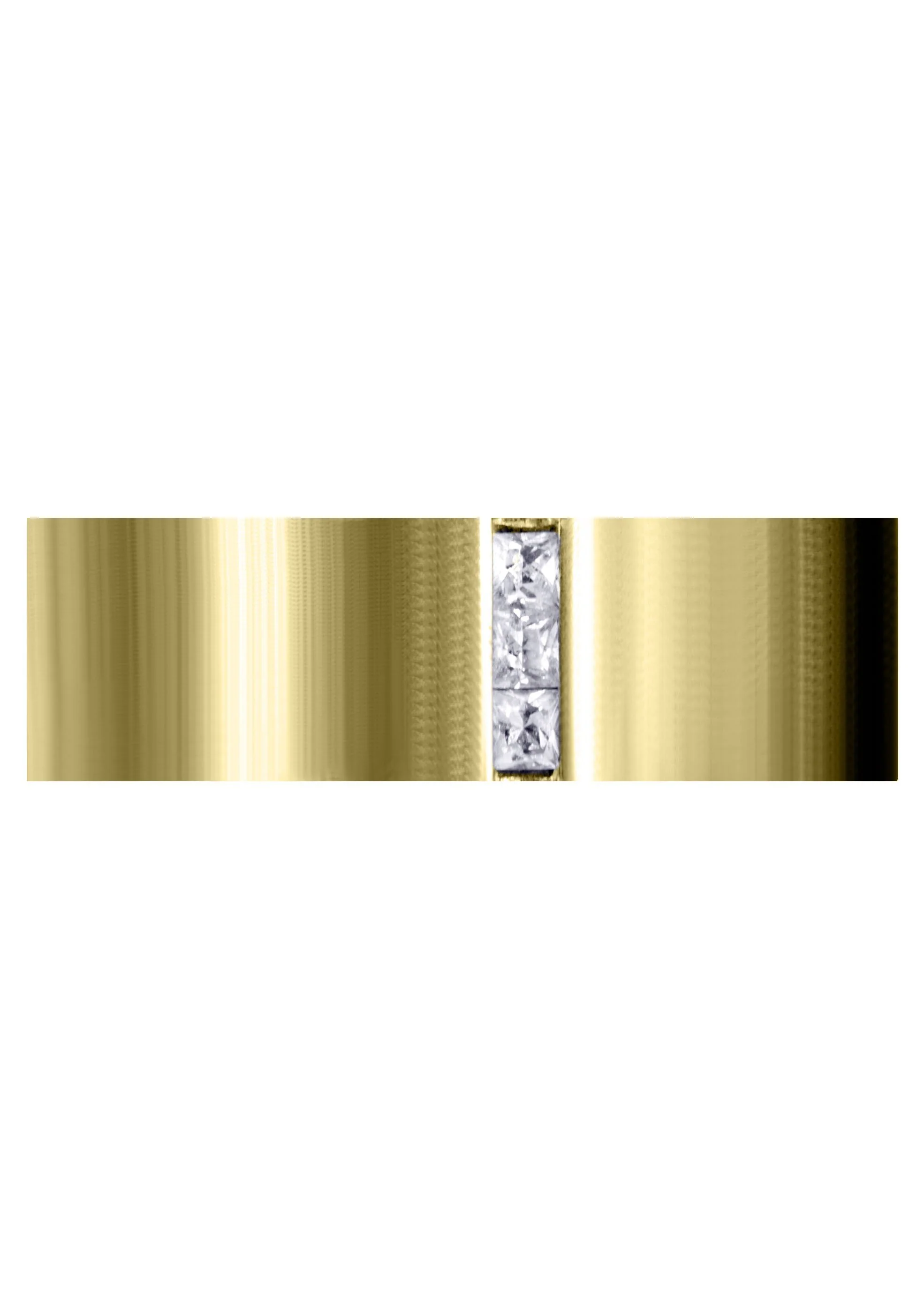 Yellow Gold Diamond Mens Engagement Ring | 0.15 Carats | Satin Finish (Landen) - Image 2