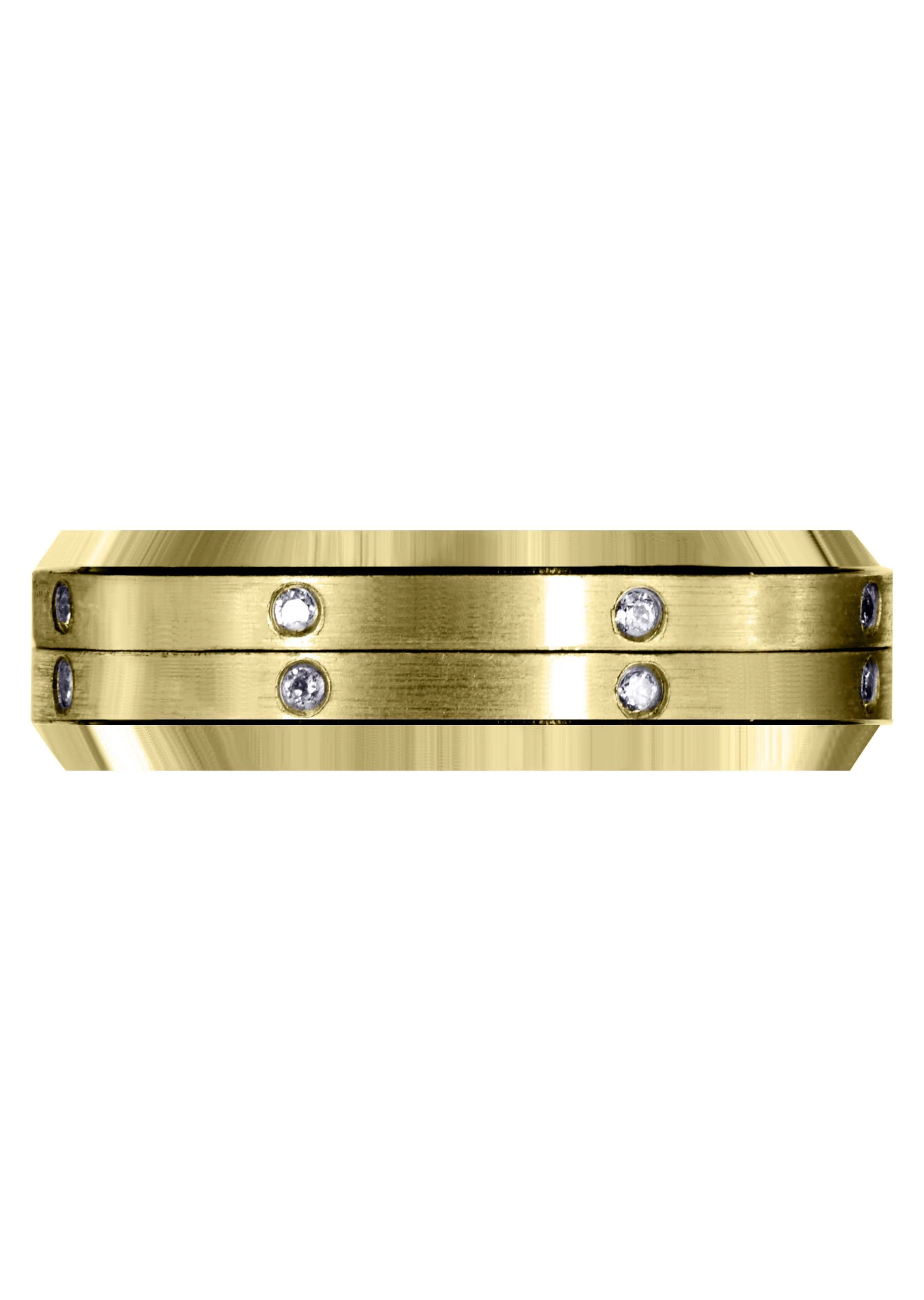 Yellow Gold Diamond Mens Engagement Ring | 0.16 Carats | Satin Finish (Major) - Image 2