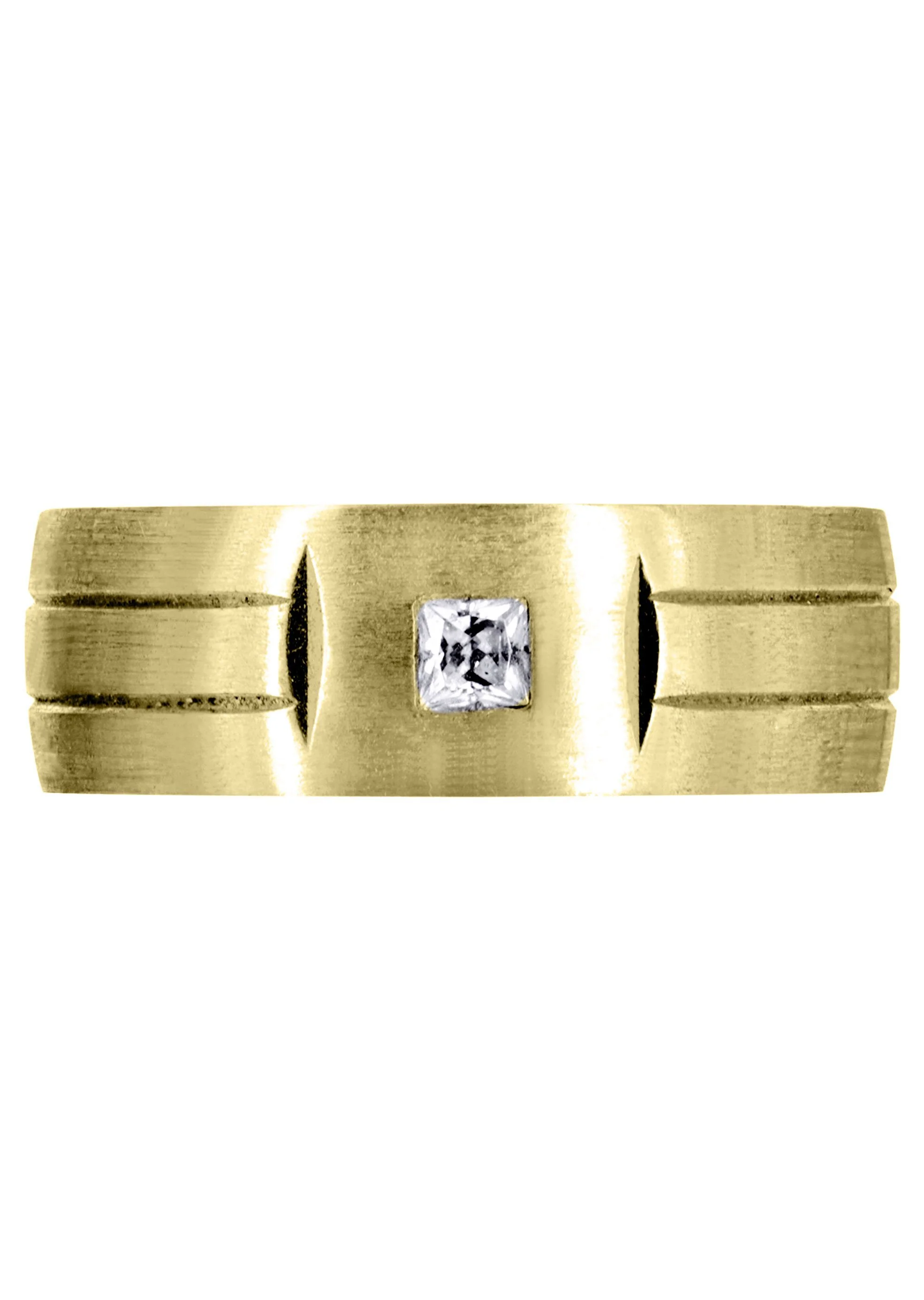 Yellow Gold Diamond Mens Engagement Ring | 0.17 Carats | Satin Finish (Gerardo) - Image 2