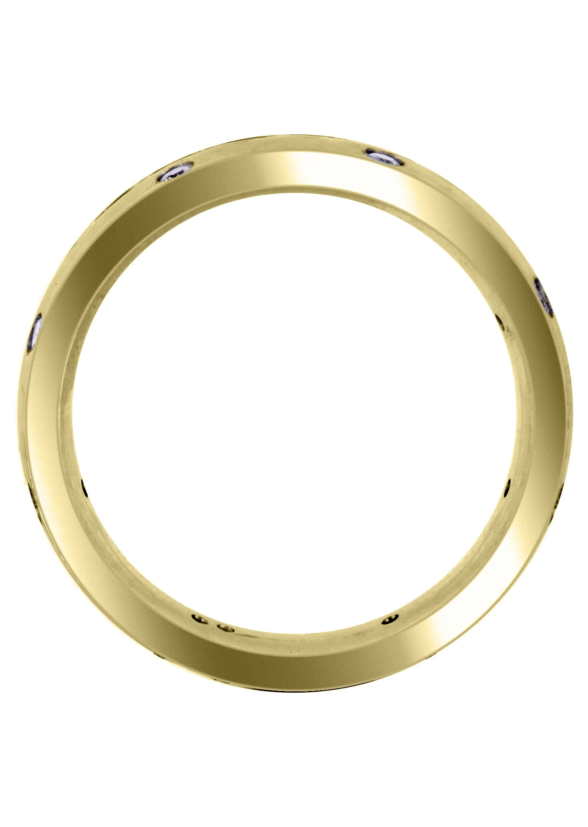 Yellow Gold Diamond Mens Wedding Band | 0.24 Carats (Dillon) - Image 3