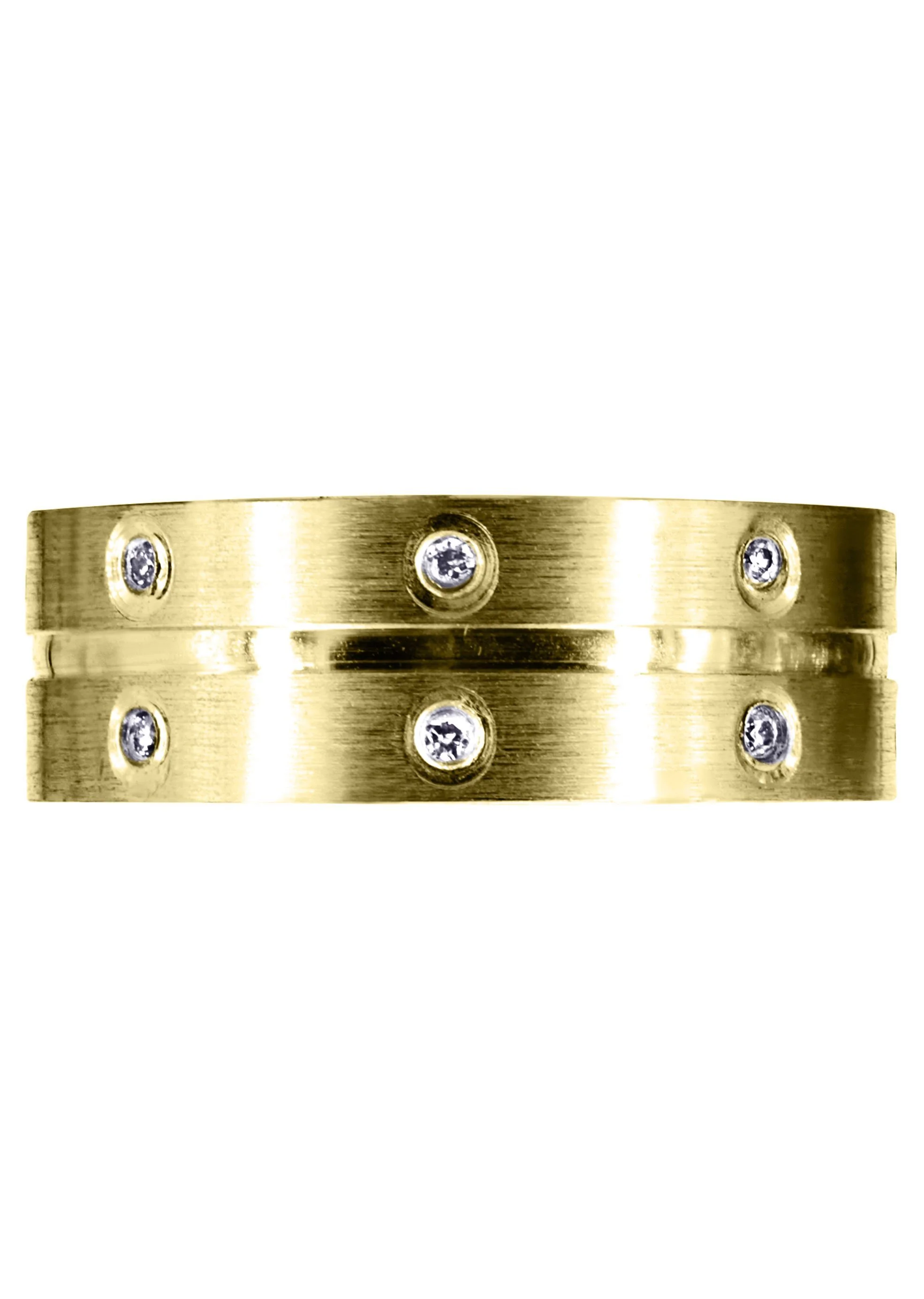 Yellow Gold Diamond Mens Wedding Band | 0.24 Carats | High Polish Finish (Zaiden) - Image 2