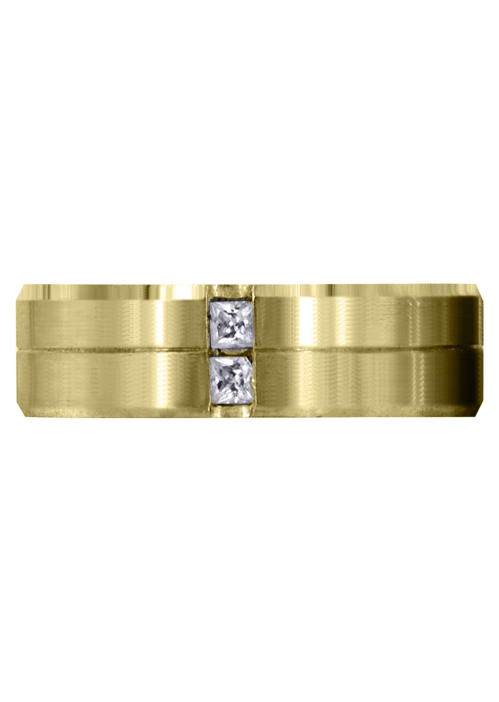 Yellow Gold Diamond Mens Wedding Band | 0.34 Carats | Satin Finish (Rhett) - Image 2