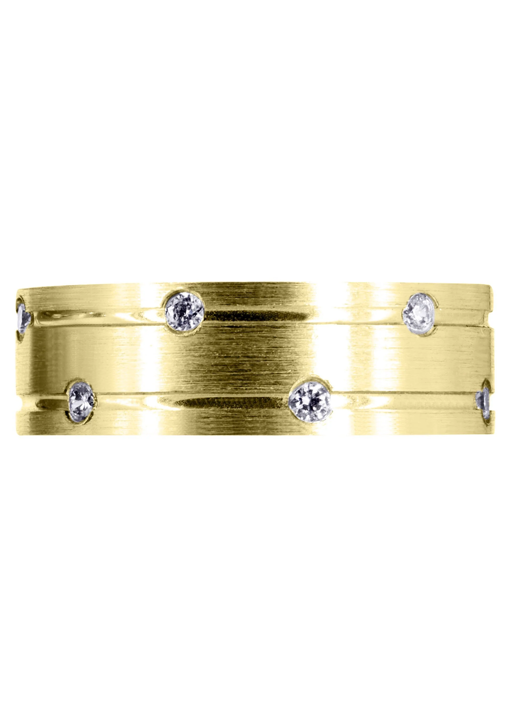 Yellow Gold Diamond Mens Wedding Band | 0.36 Carats (Albert) - Image 2