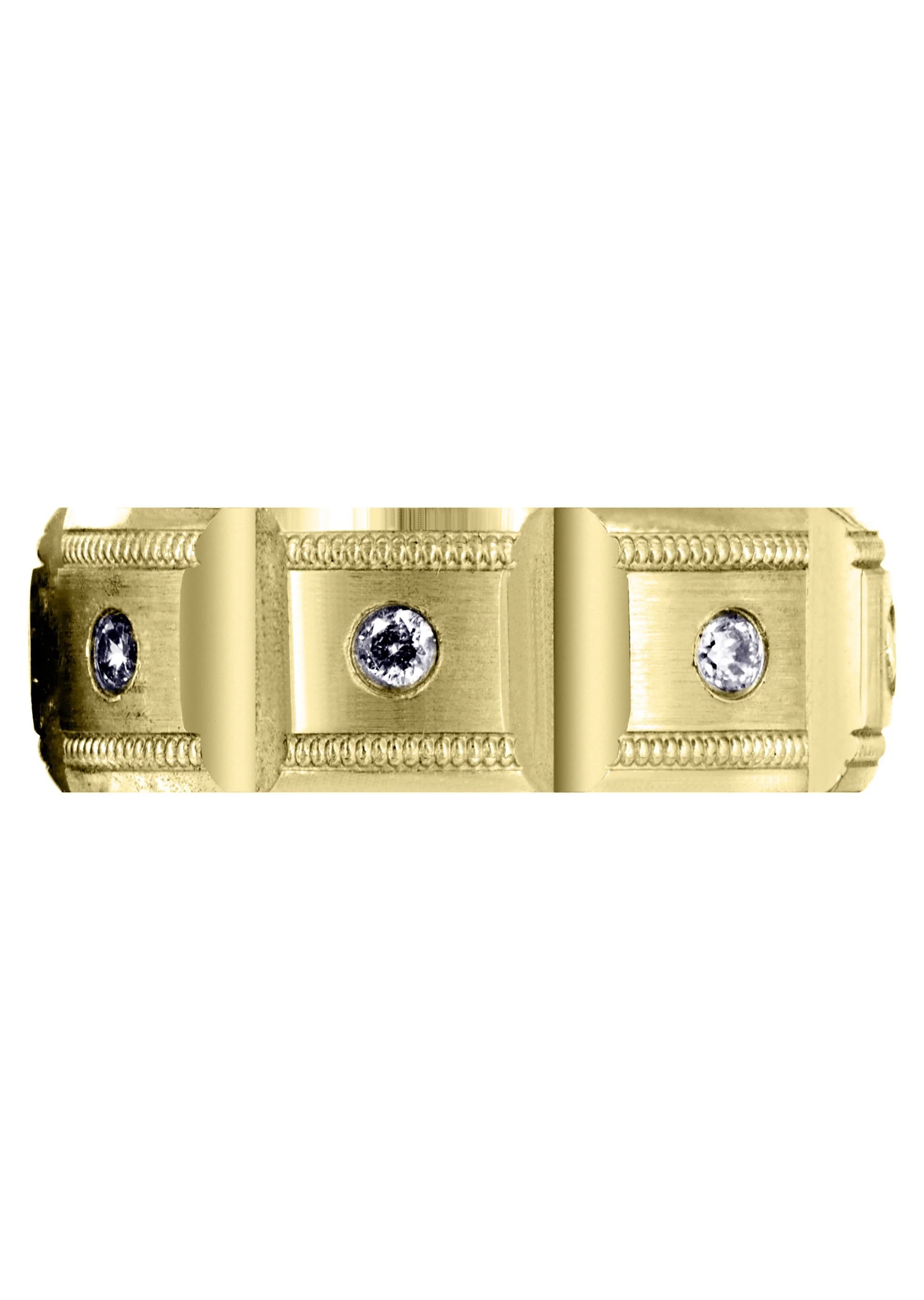 Yellow Gold Diamond Mens Engagement Ring | 0.4 Carats | Satin Finish (Colt) - Image 2