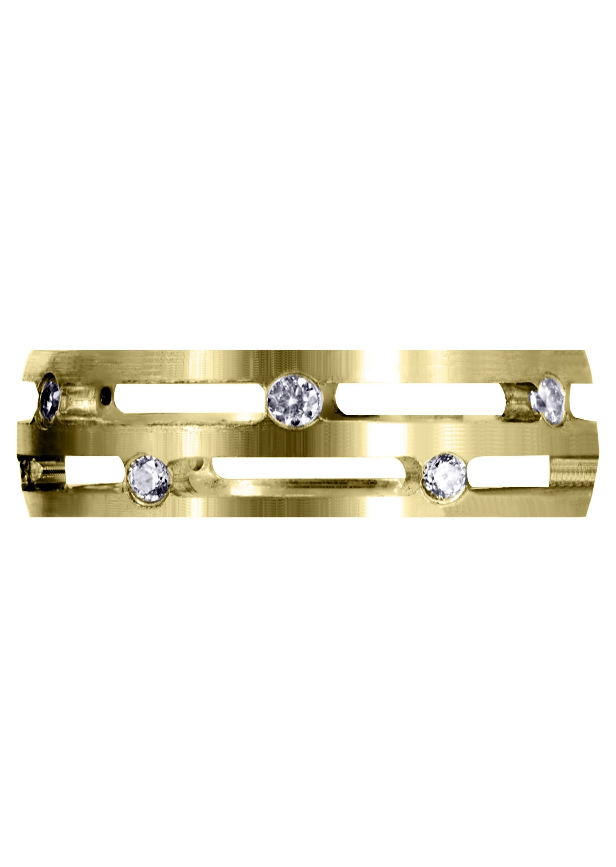 Yellow Gold Diamond Mens Wedding Band | 0.6 Carats (Ibrahim) - Image 2