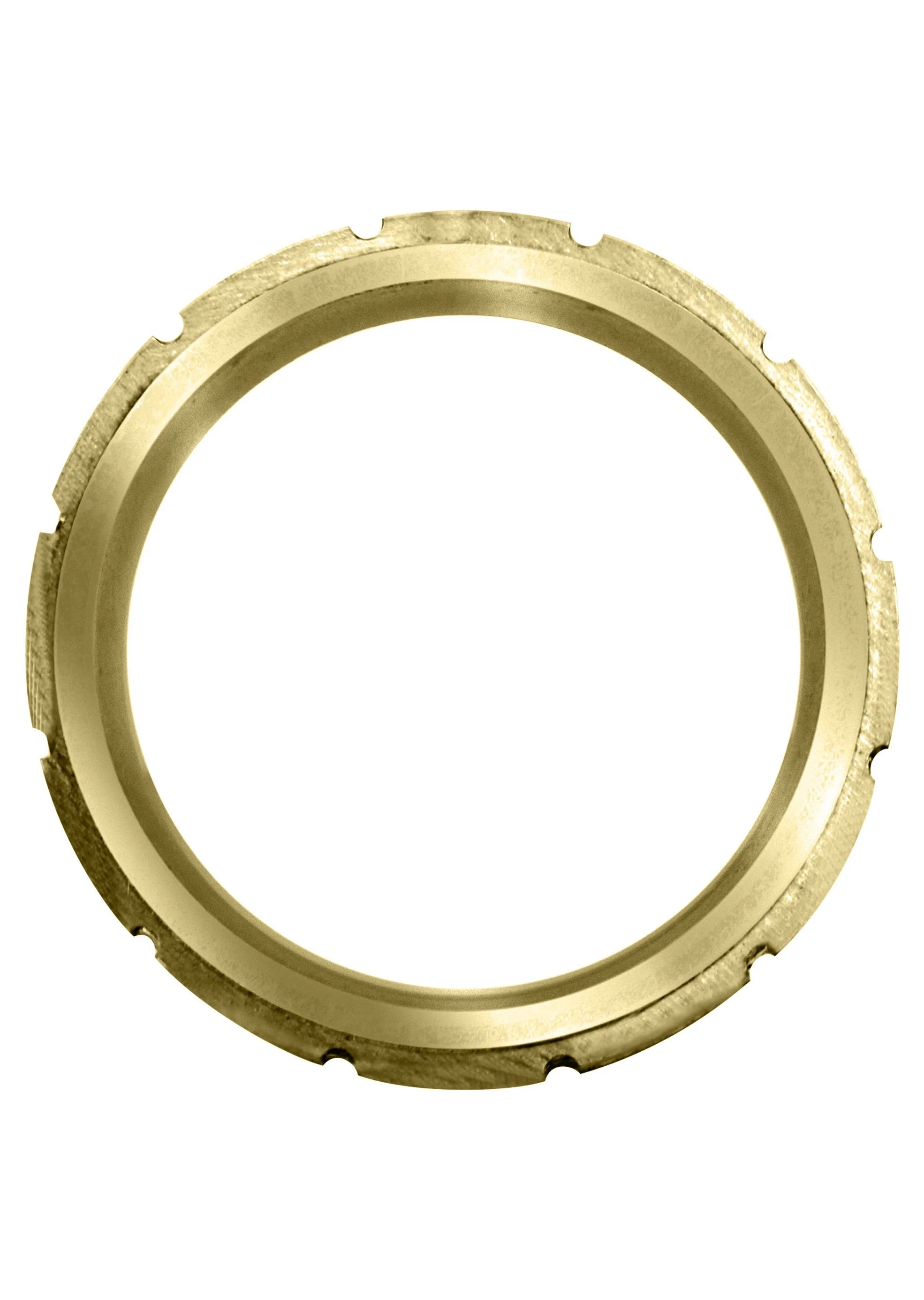 Yellow Gold Diamond Mens Wedding Band | 0.6 Carats | Satin Finish (Trevor) - Image 3