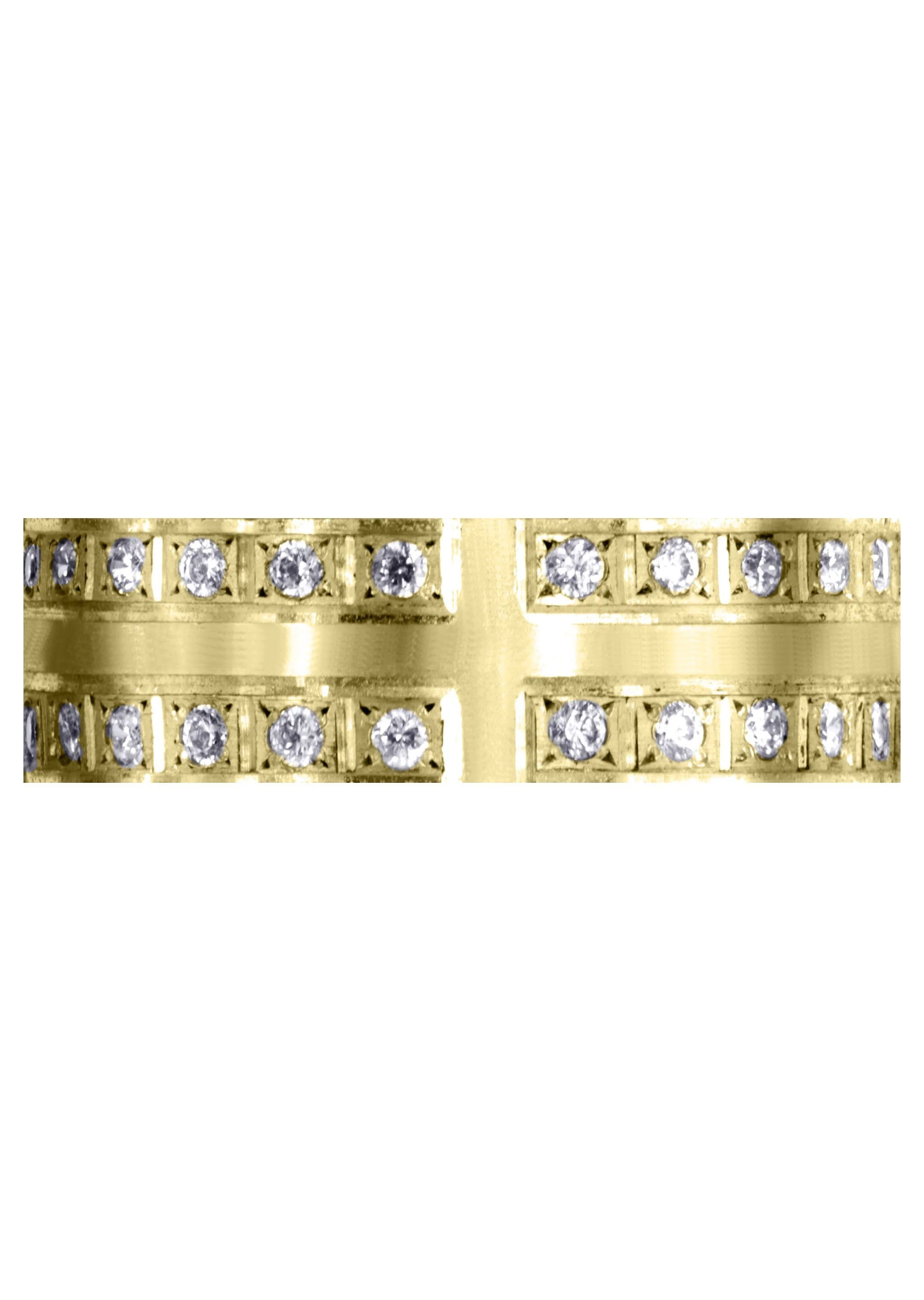 Yellow Gold Diamond Mens Engagement Ring | 0.72 Carats | Satin Finish (Atticus) - Image 2