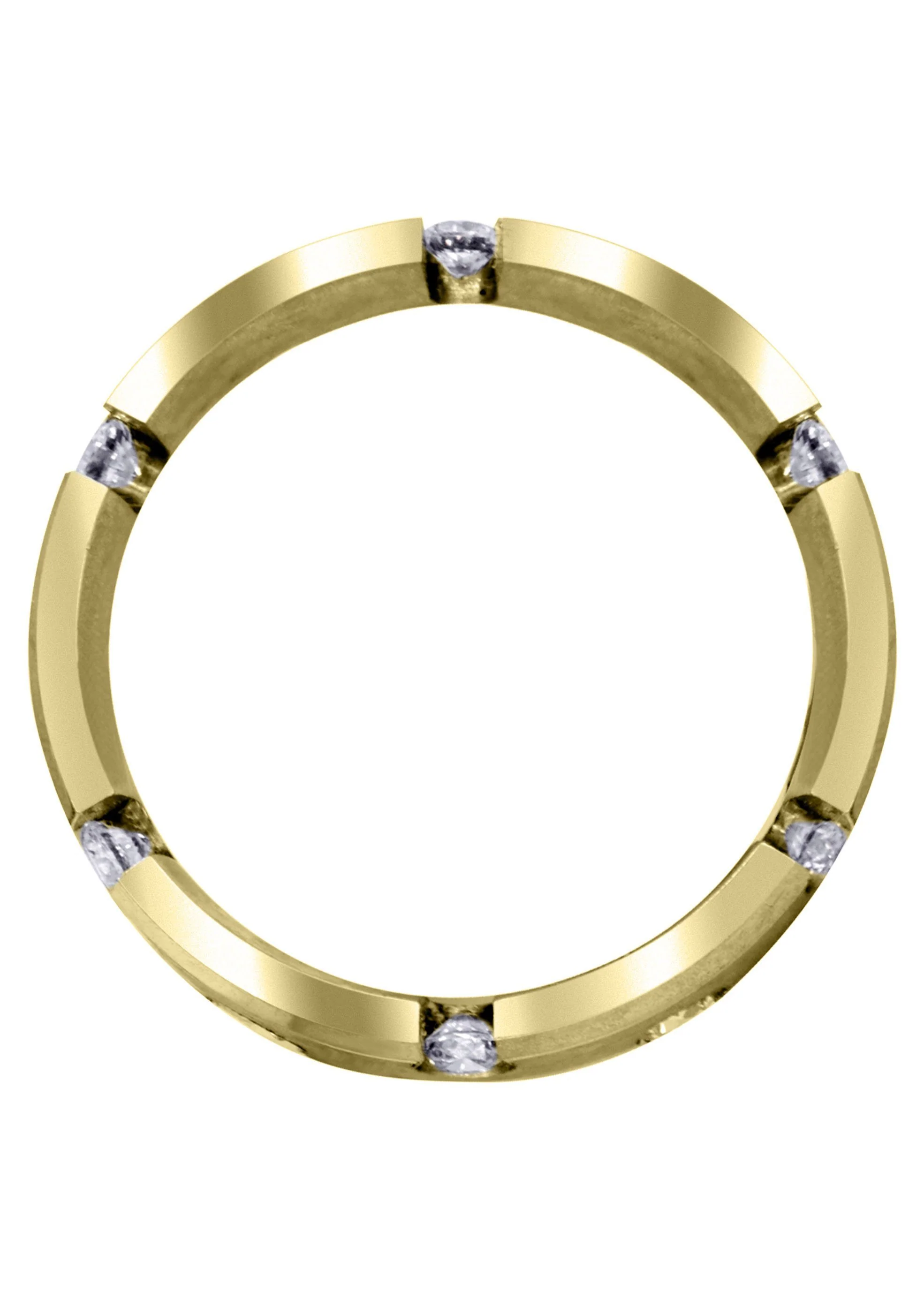 Yellow Gold Diamond Mens Wedding Band | 0.84 Carats | Satin Finish (Anderson) - Image 3