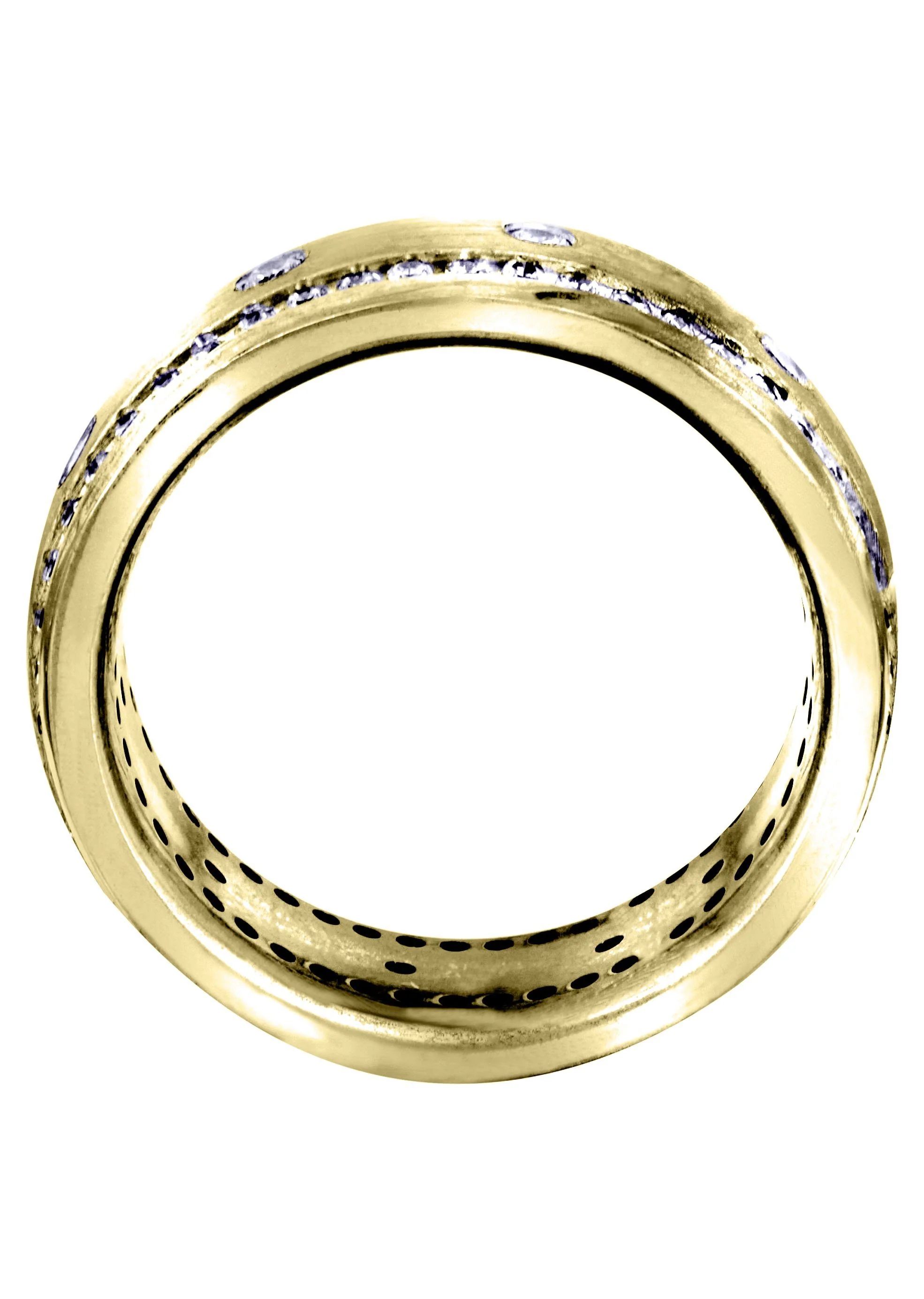 Yellow Gold Diamond Mens Engagement Ring | 0.96 Carats (Mohamed) - Image 3