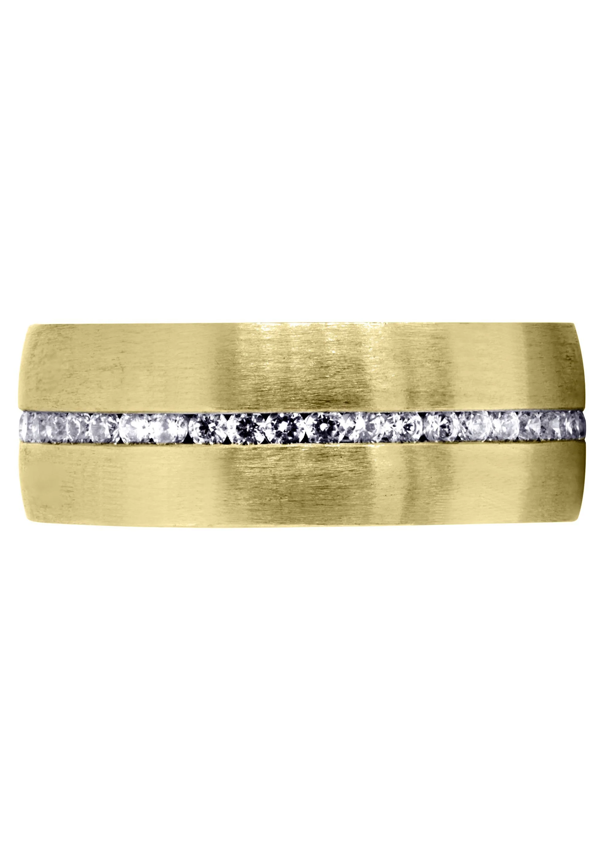Yellow Gold Diamond Mens Wedding Band | 1.41 Carats | Satin Finish (Russell) - Image 3